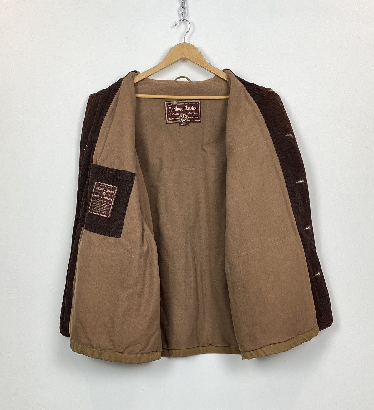 Vintage Vintage Marlboro Classics Full Zip Jacket Beige Men's Sz XL Size US XL / EU 56 / 4 - 10 Thumbnail