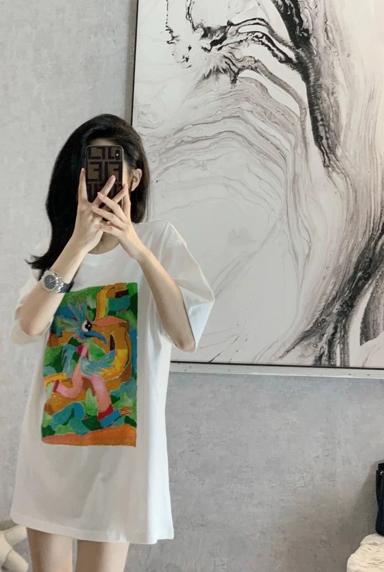 Louis Vuitton Louis Vuitton White graffiti short sleeves 2503-Nextarrow Size US M / EU 48-50 / 2 - 7 Thumbnail