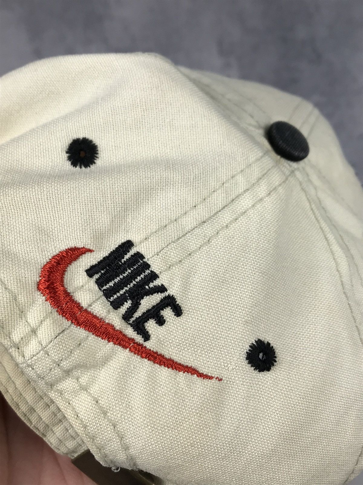 Nike × Vintage Vintage Nike Swoosh Embroidered Cap SnapBack Bootleg 90s Size ONE SIZE - 7 Thumbnail