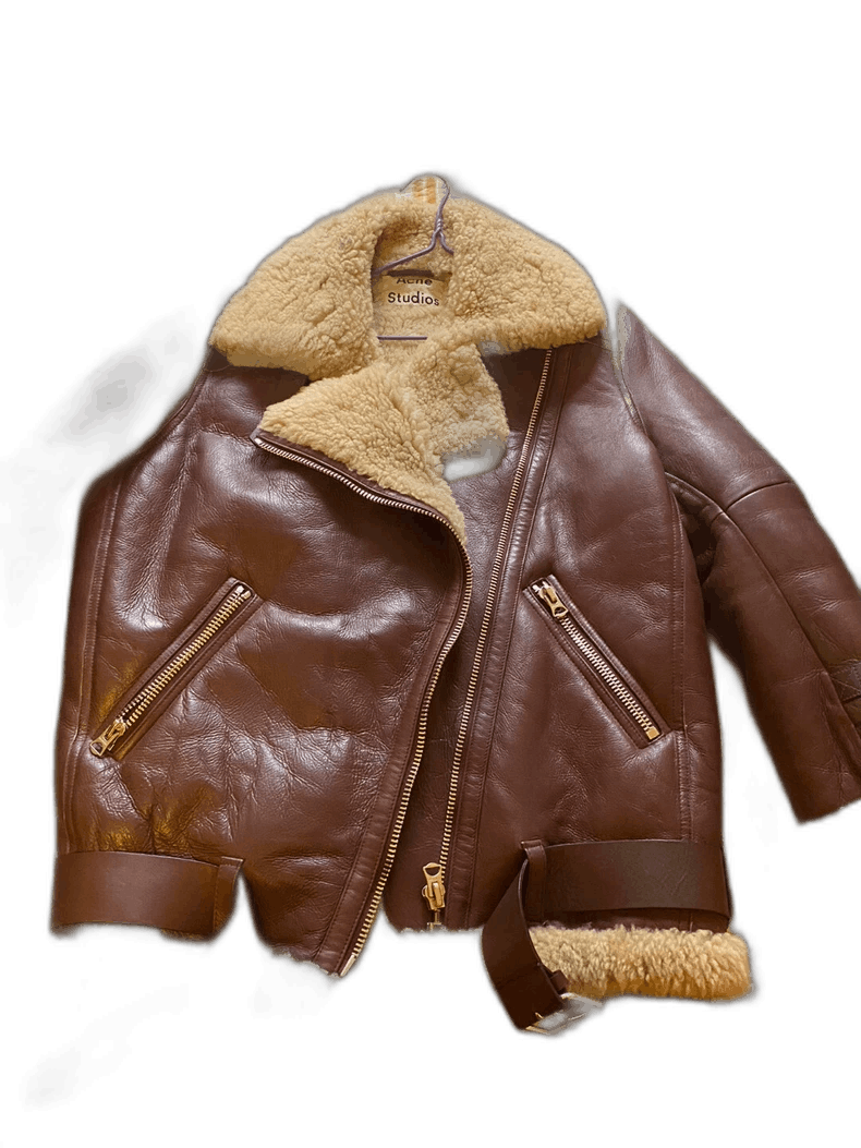 Acne Studios acne studios shearling leather jacket Size US S / EU 44-46 / 1 - 1 Thumbnail