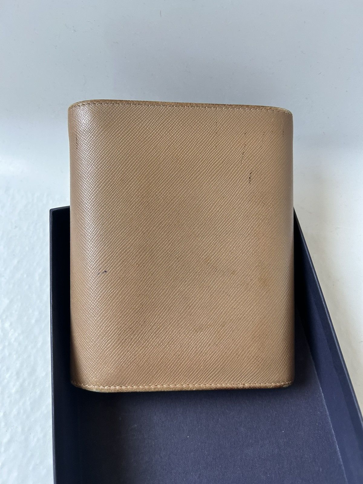 Prada Saffiano Beige Leather Wallet Size ONE SIZE - 5 Thumbnail