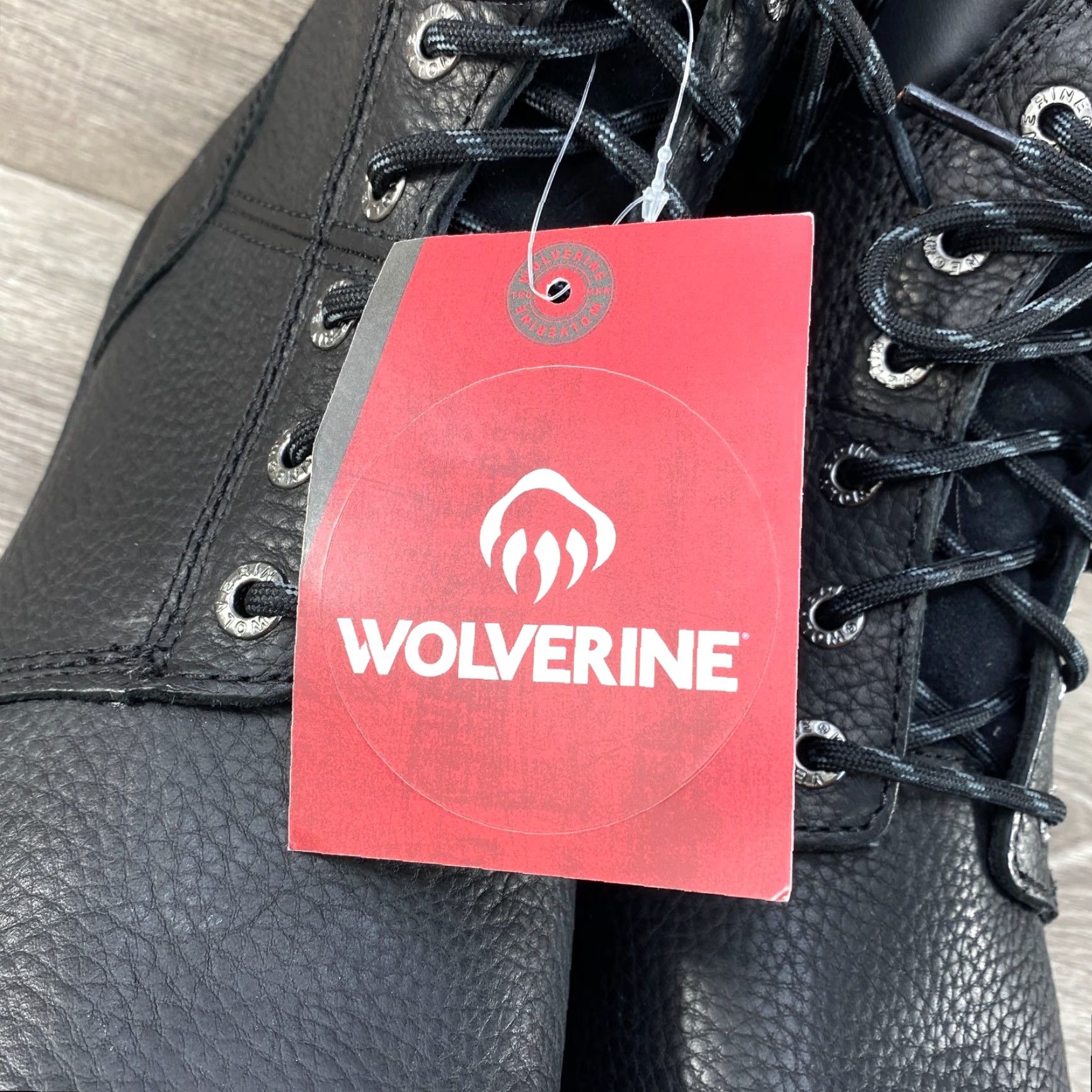 Vintage Wolverine NXT Mens 11.5 EW Boots Black Leather Lace Up Work Safety Steel Toe NEW - Work Boots - Wolverine NXT EW Leather Size US 11 / EU 44 - 4 Thumbnail