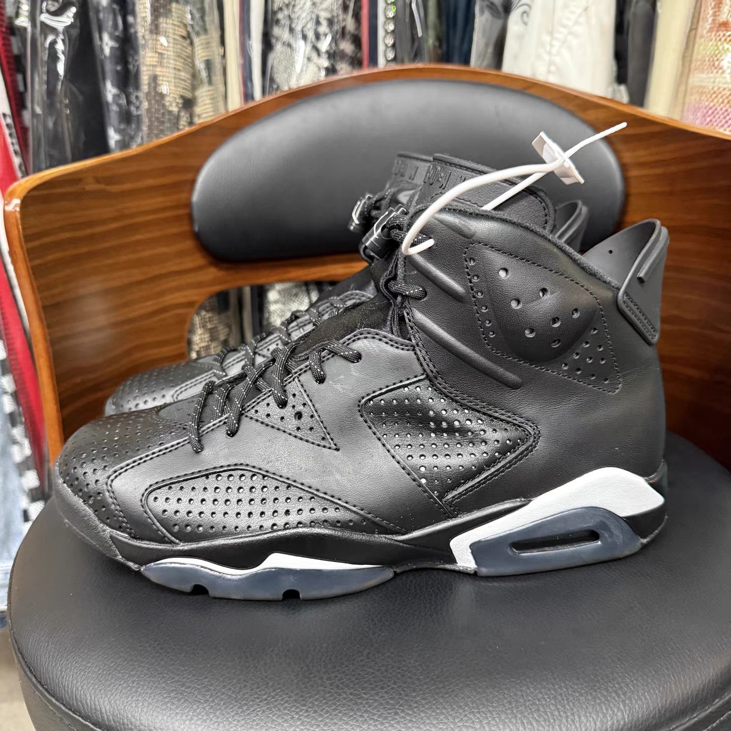 Jordan Brand Air Jordan 6 Black Cat Basketball Shoes K15 Size US 9 / EU 42 - 6 Thumbnail