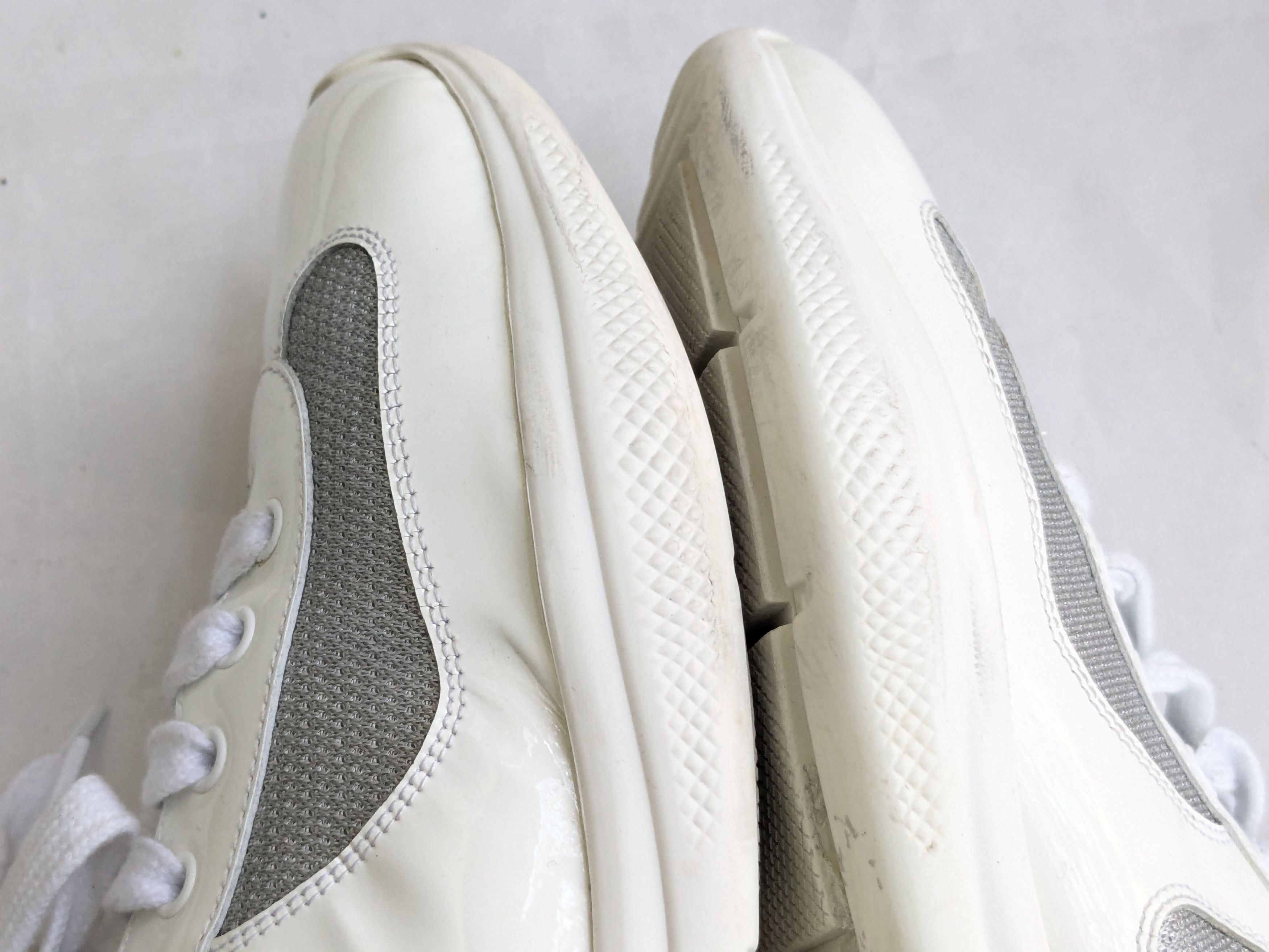 Prada Prada America's Cup Sneakers White Patent Leather 12 Low Size US 12 / EU 45 - 6 Thumbnail