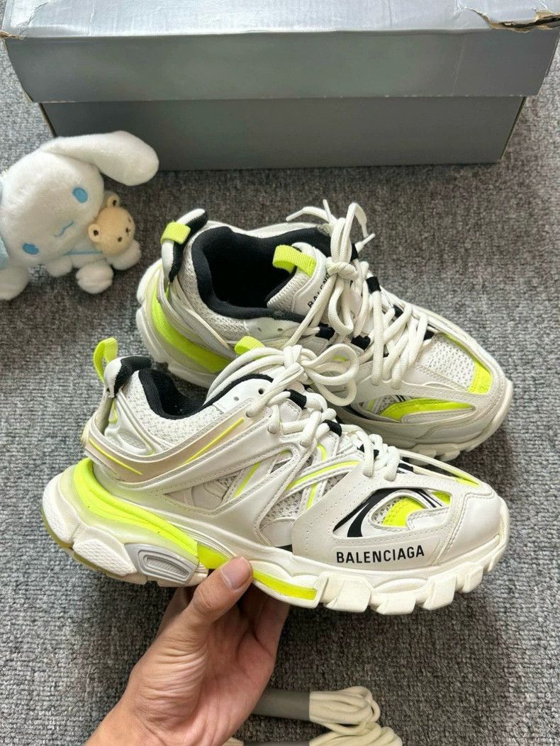 Balenciaga Balenciaga size 36 White and Green Track Made Old Dad Shoes Size US 5 / EU 37 - 3 Thumbnail