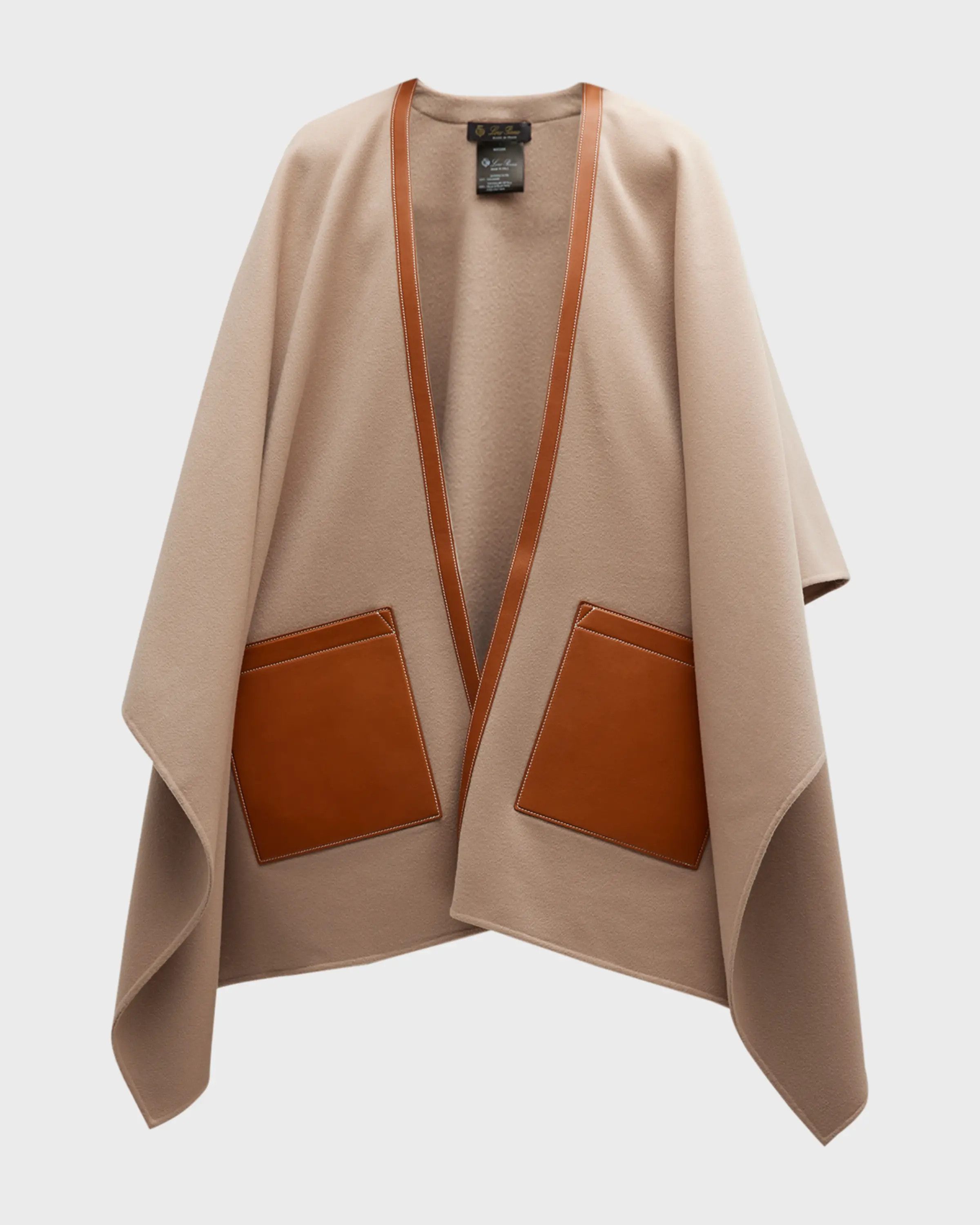 Loro Piana o1srvl11e0824 Size: OS / Teodora Cape in Beige Size ONE SIZE - 1 Thumbnail