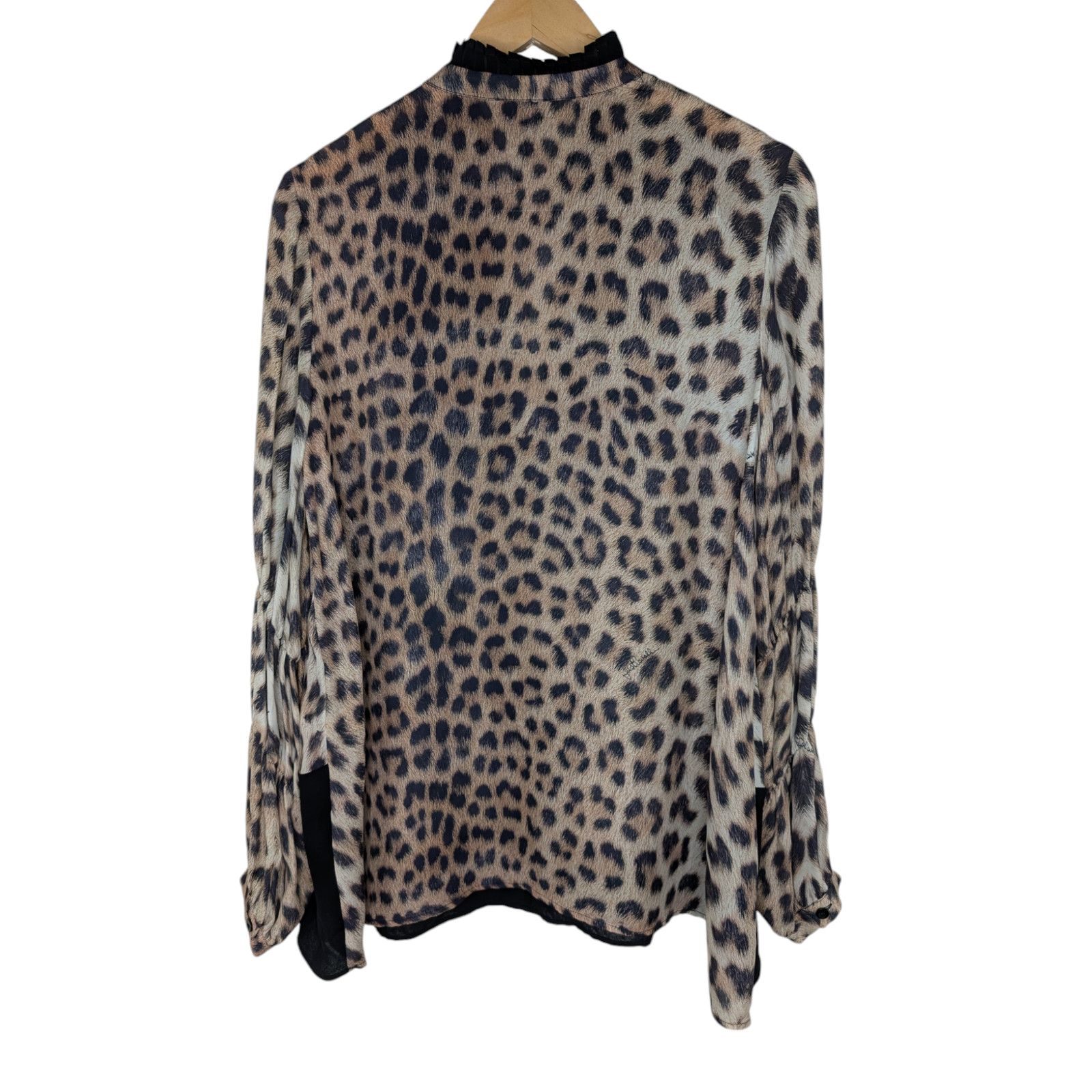 Just Cavalli Just Cavalli Animal Print Leopard Silk Blouse Size S / US 4 / IT 40 - 2 Thumbnail