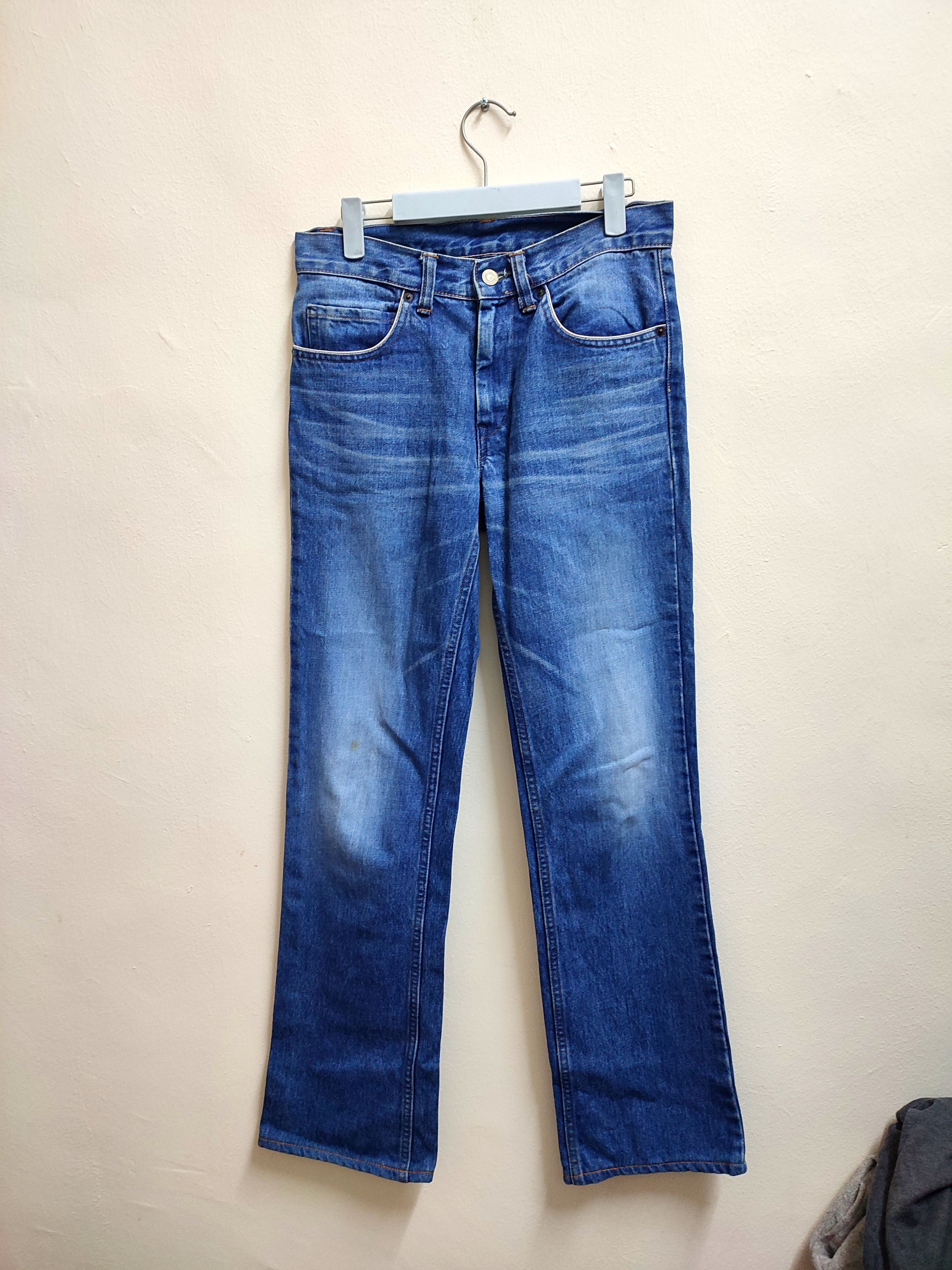 Blue Blue Japan Vintage Blue Blue Japan x H.R.Market Straight Cut Jeans Size US 30 / EU 46 - 1 Thumbnail