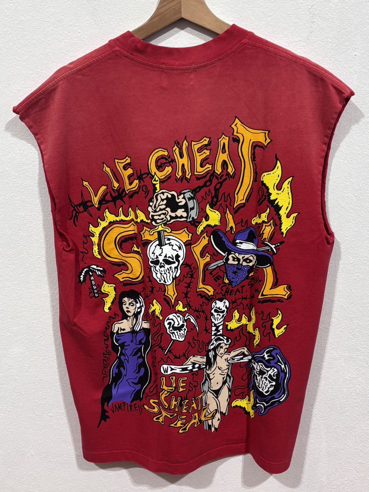 Warren Lotas Warren Lotas Lie Cheat Steal Tee Size US M / EU 48-50 / 2 - 6 Thumbnail