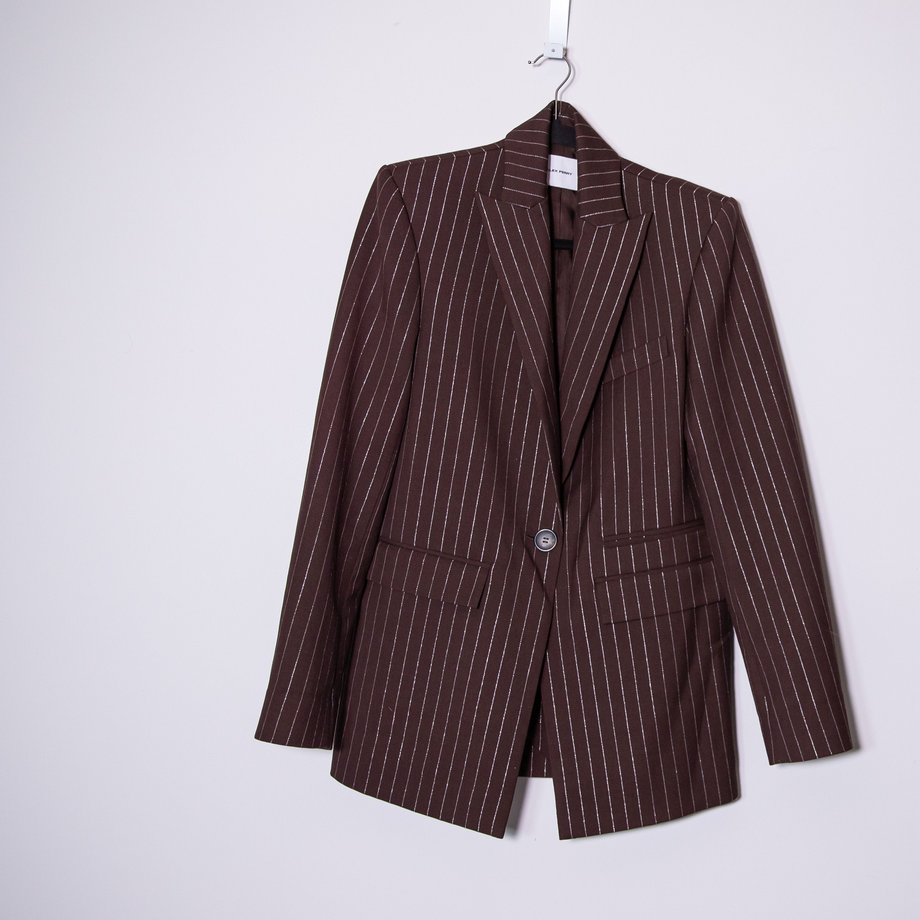 Alex Perry Alex Perry Lurex Pinstripe Chocolate Gold Size XS / US 0-2 / IT 36-38 - 1 Thumbnail