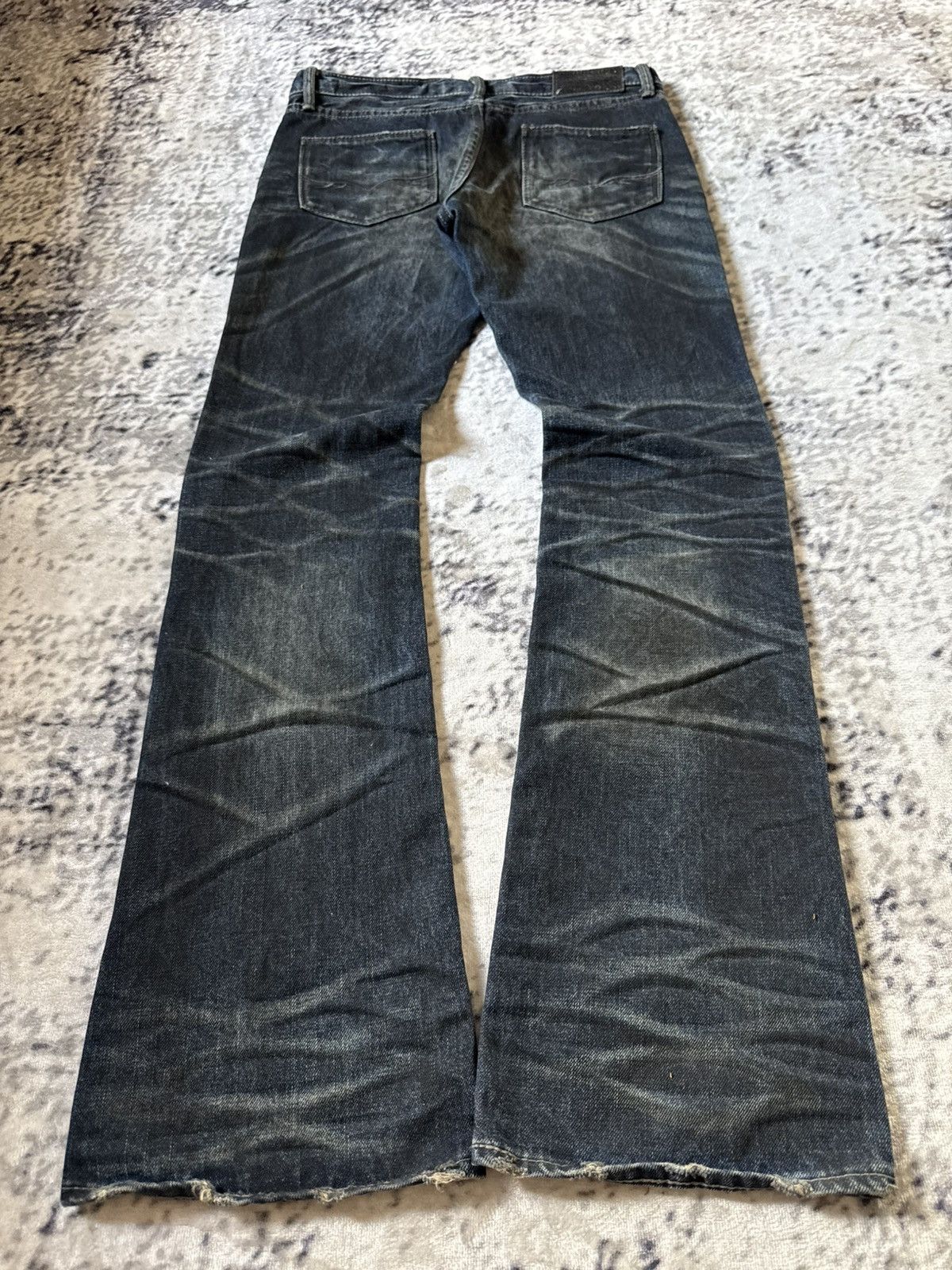 GOSTAR DE FUGA Fuga Japan Shadow Wash Coated Claw Mark Flared Jeans Size US 30 / EU 46 - 2 Thumbnail