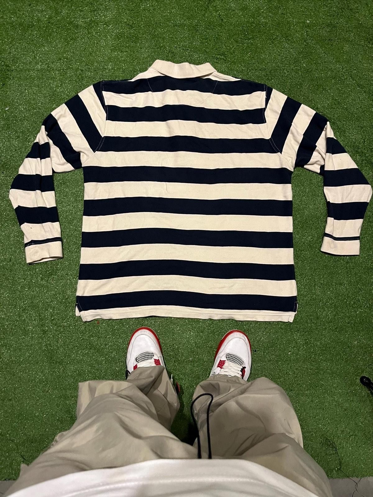 Duck Head Duck Head Men's Long Sleeve Striped Polo Shirt XL Size ONE SIZE - 5 Thumbnail