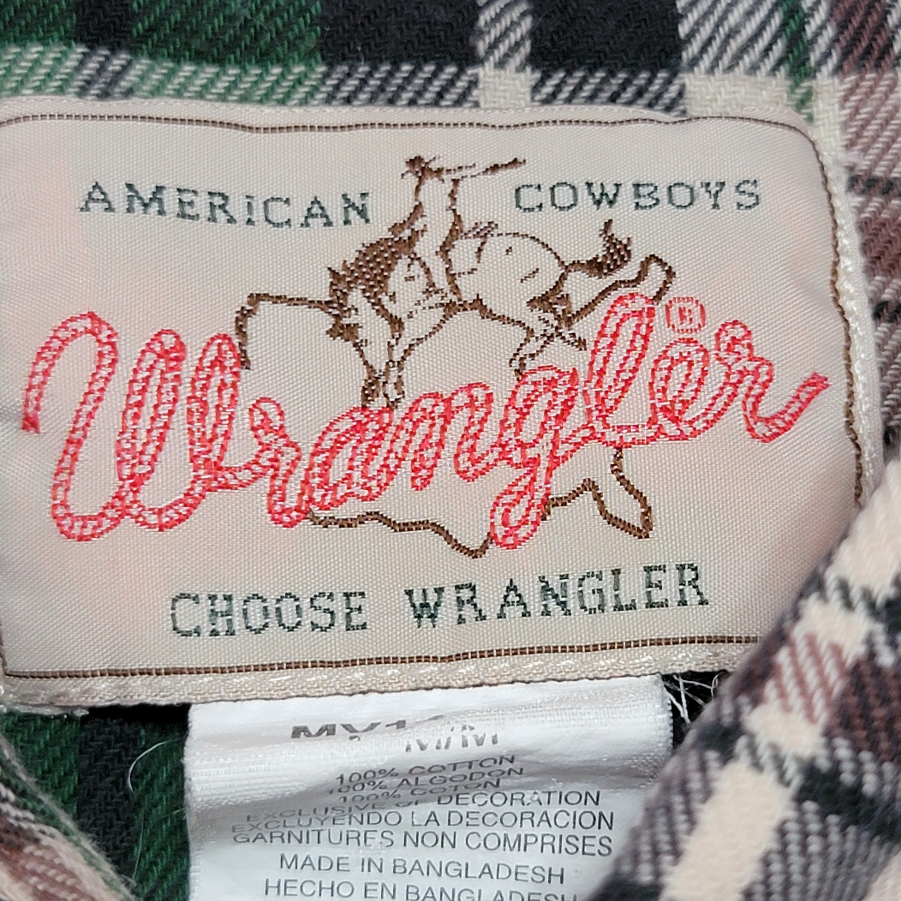 Wrangler Wrangler LS Flannel Pearl Snap Western Shirt - Size Medium Size US M / EU 48-50 / 2 - 4 Thumbnail