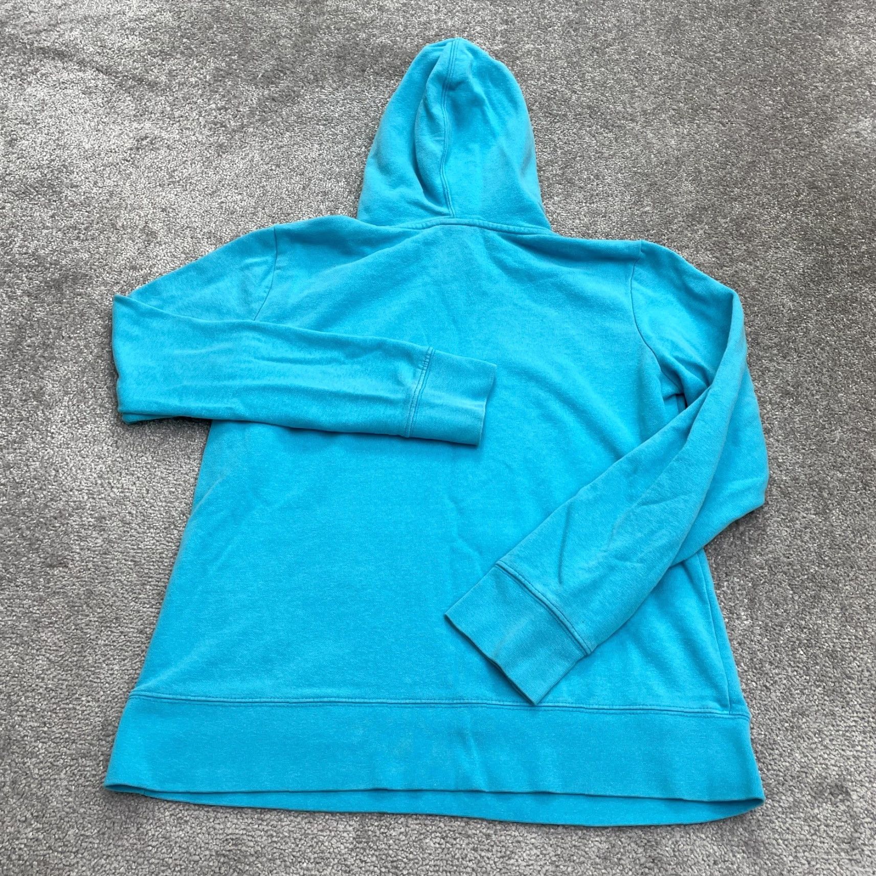 The North Face The North Face Hoodie Sweatshirt Womens Large Blue Graphic Fleece Pullover Size L / US 10 / IT 46 - 2 Thumbnail