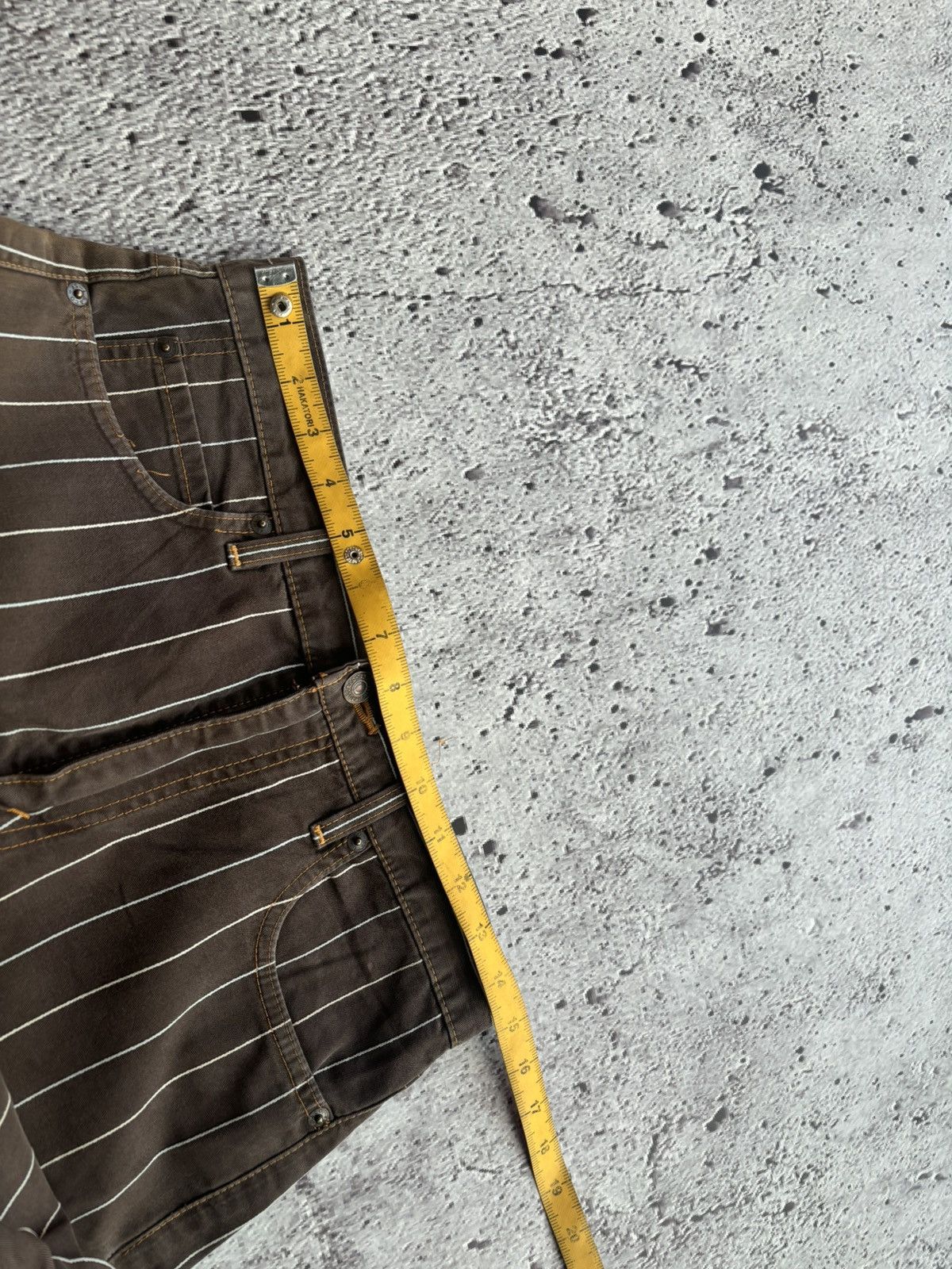 Levi's Vintage Clothing Vintage Levis 505-69 Japanese stripe jeans Size US 30 / EU 46 - 8 Thumbnail