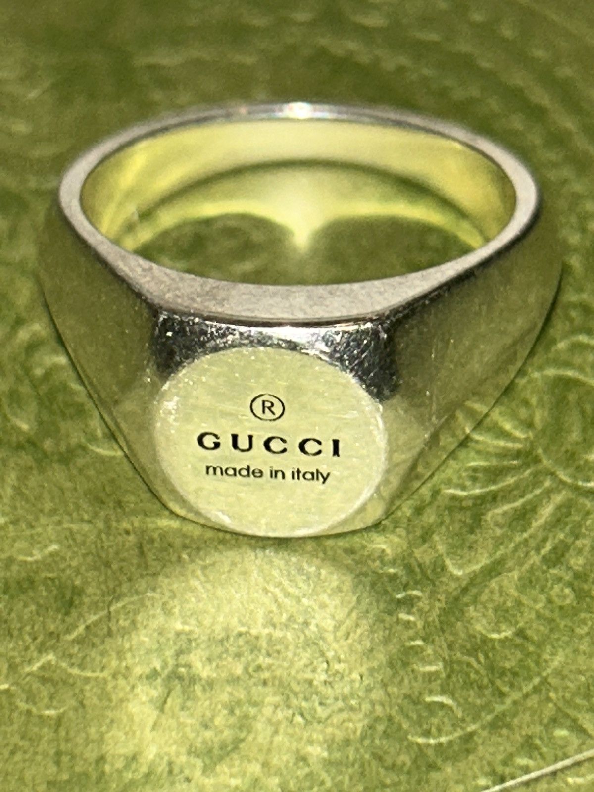 Gucci Gucci Trademark 10mm Silver 925 Ring Unisex 779162 Size ONE SIZE - 7 Thumbnail
