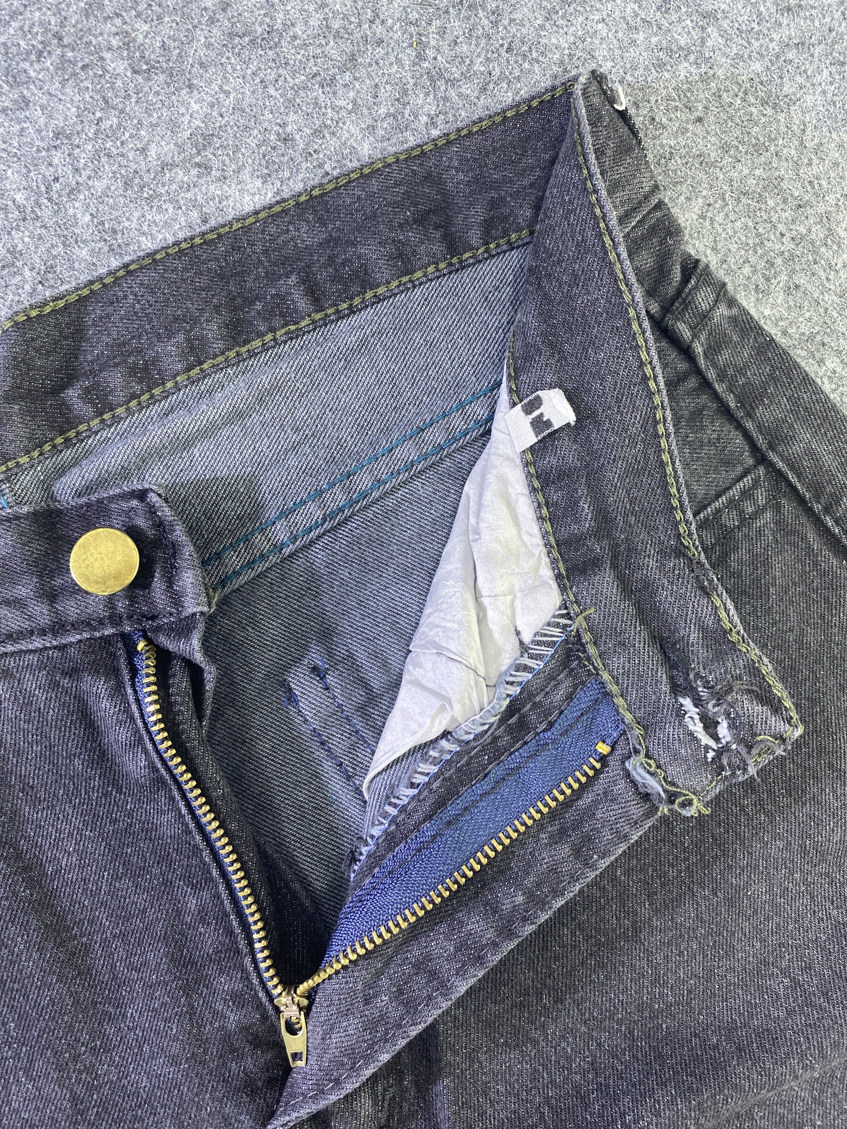 Japanese Brand Japanese Brand Baggy Distressed Black Pants -J948 Size US 28 / EU 44 - 7 Thumbnail