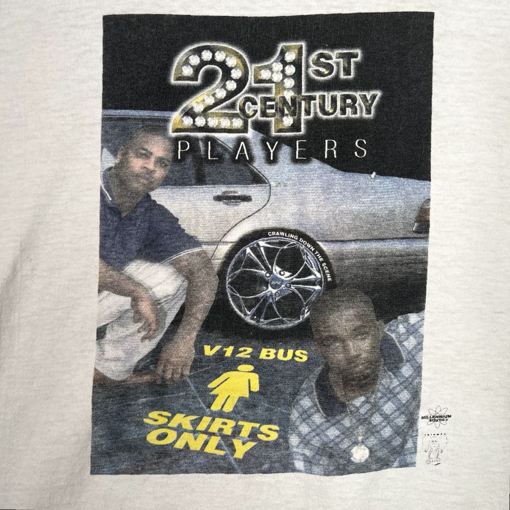 Fruit Of The Loom VINTAGE A1 21st Century Players V12 Bus Skirts Only T Shirt Adult XL Rap Tee Men Shirt Size US XL / EU 56 / 4 - 5 Thumbnail