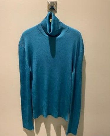 Tom Ford o1w1db10225 TFK120 Roll-neck Sweater in Aqua Size US L / EU 52-54 / 3 - 1 Preview