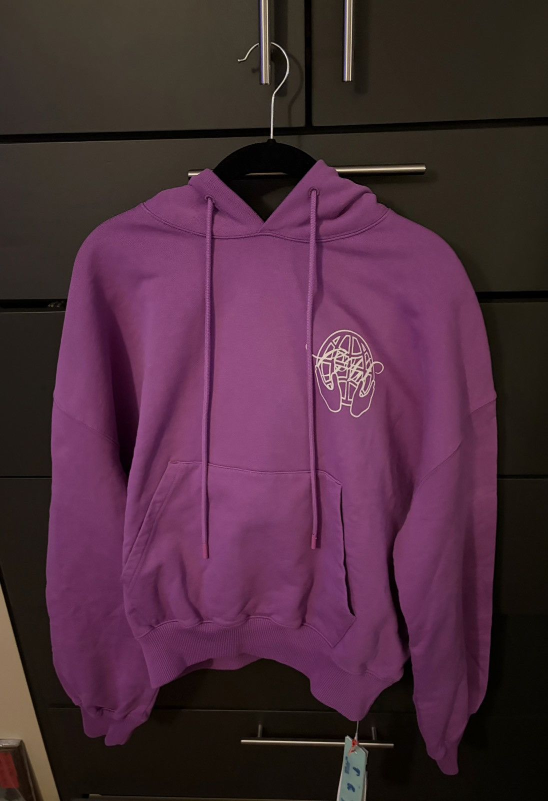 Off-White Off-White: Hand Arrow Boxy Hoodie Orchid White Size US XS / EU 42 / 0 - 1 Thumbnail