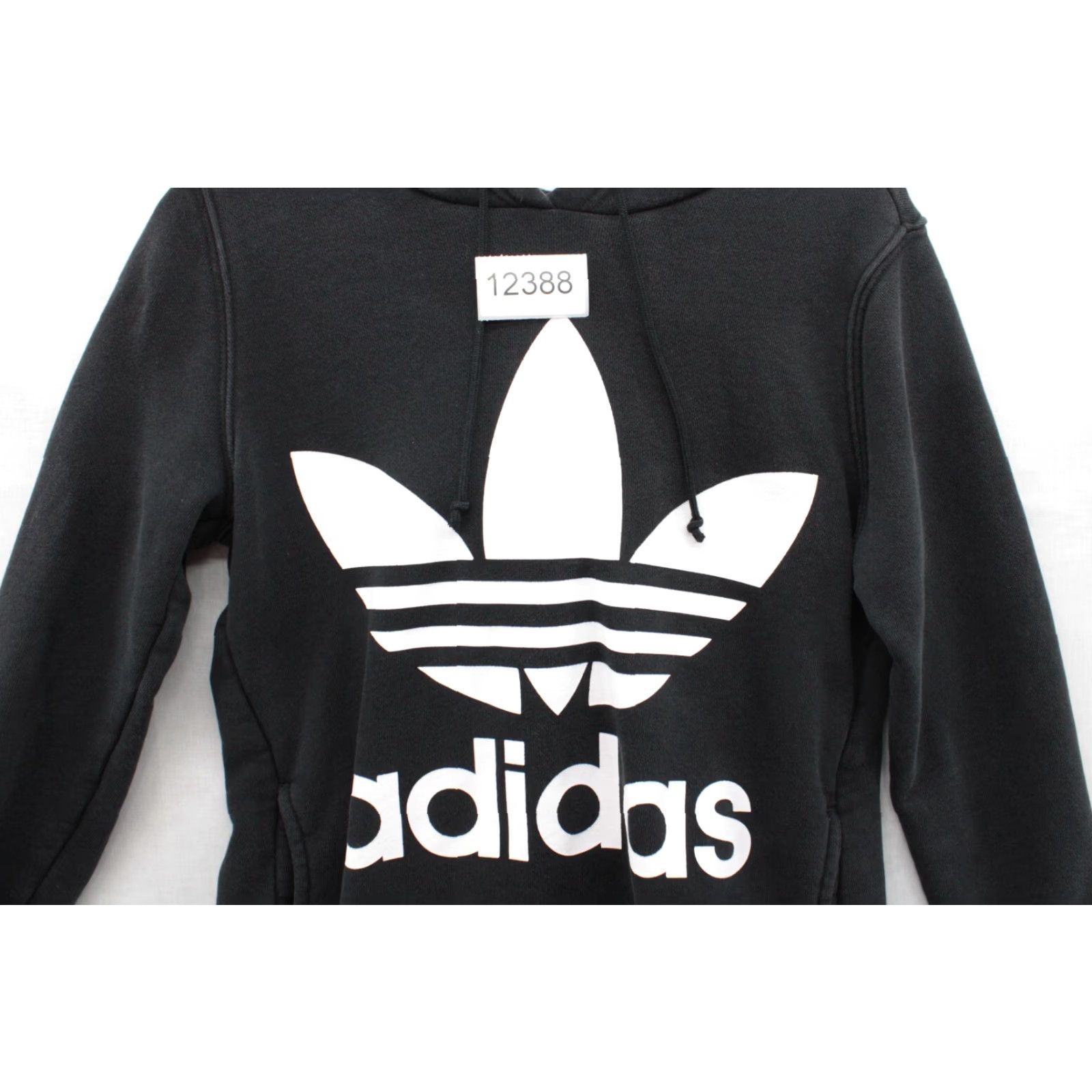 Adidas Adidas Hoodie Women's Small Black 3 Stripe Logo Pullover Casual Size S / US 4 / IT 40 - 7 Thumbnail