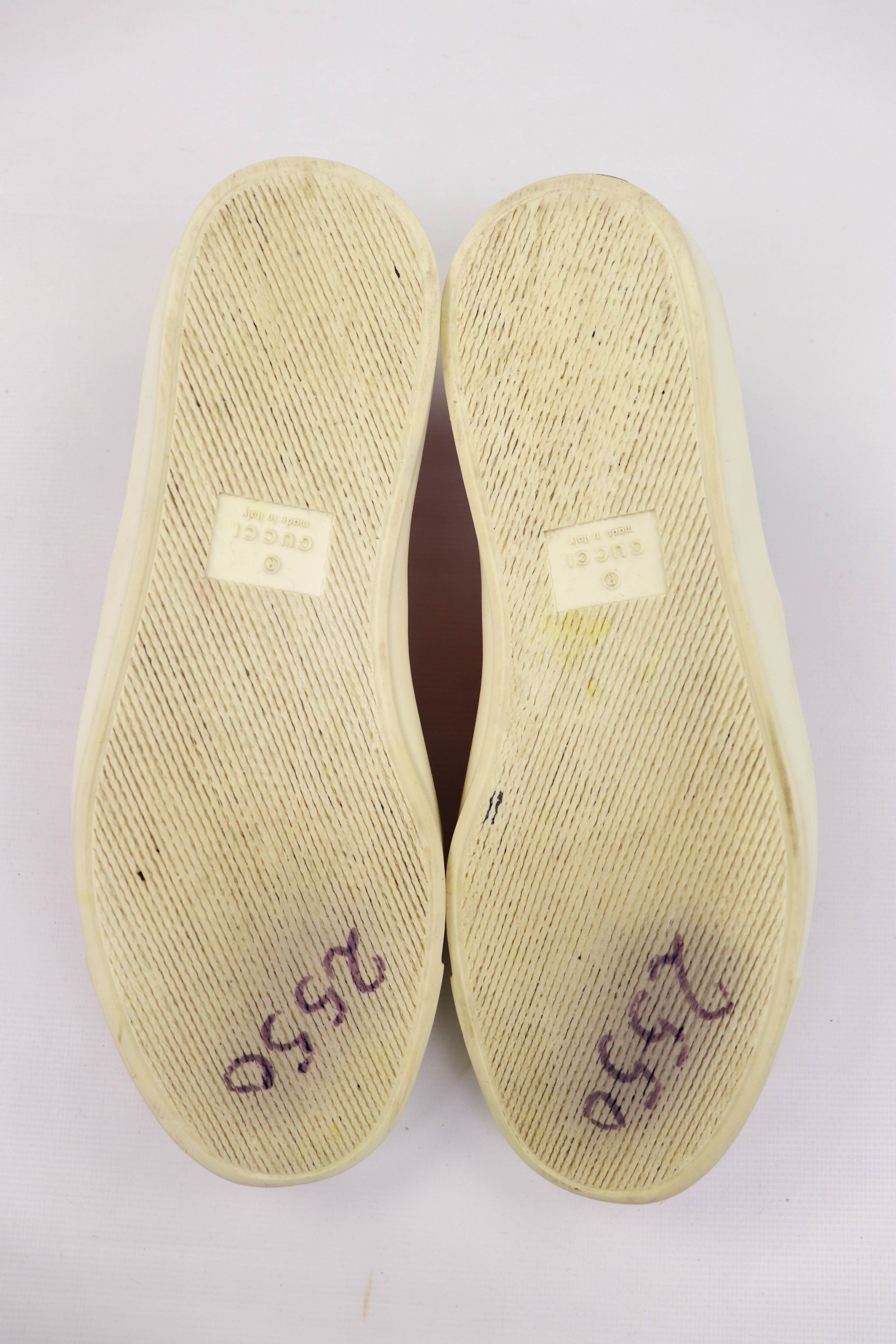 Gucci “Fashion Pink” Leather GG Monogram Slip On Shoes