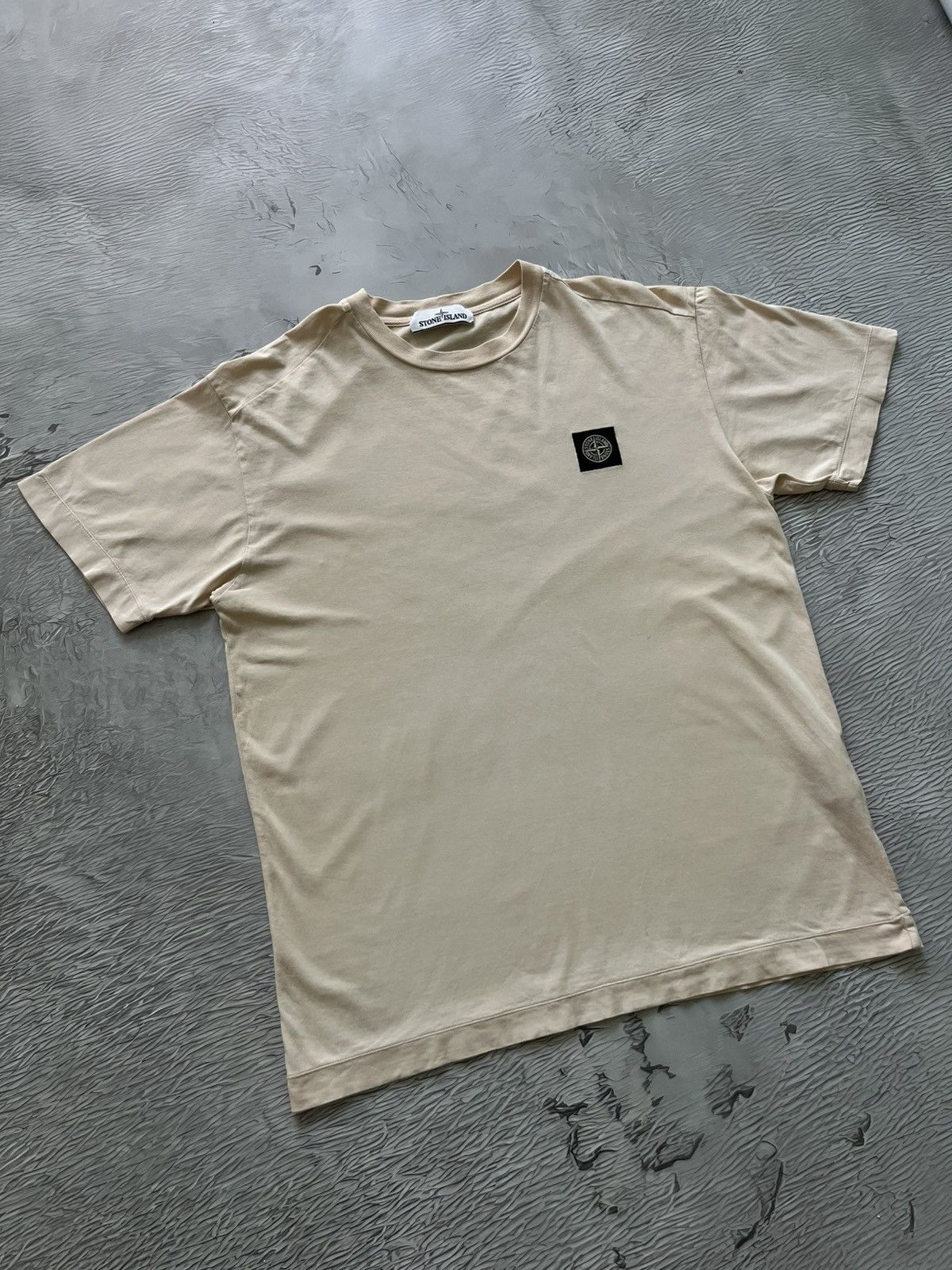 Stone Island Stone Island T-Shirt Streetwear Beige Italian Designer Size US M / EU 48-50 / 2 - 2 Thumbnail