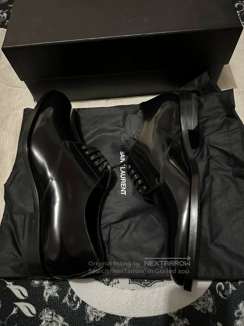 Saint Laurent Paris Saint Laurent Paris Classic Black Leather Shoes i Size US 8 / EU 41 - 2 Thumbnail