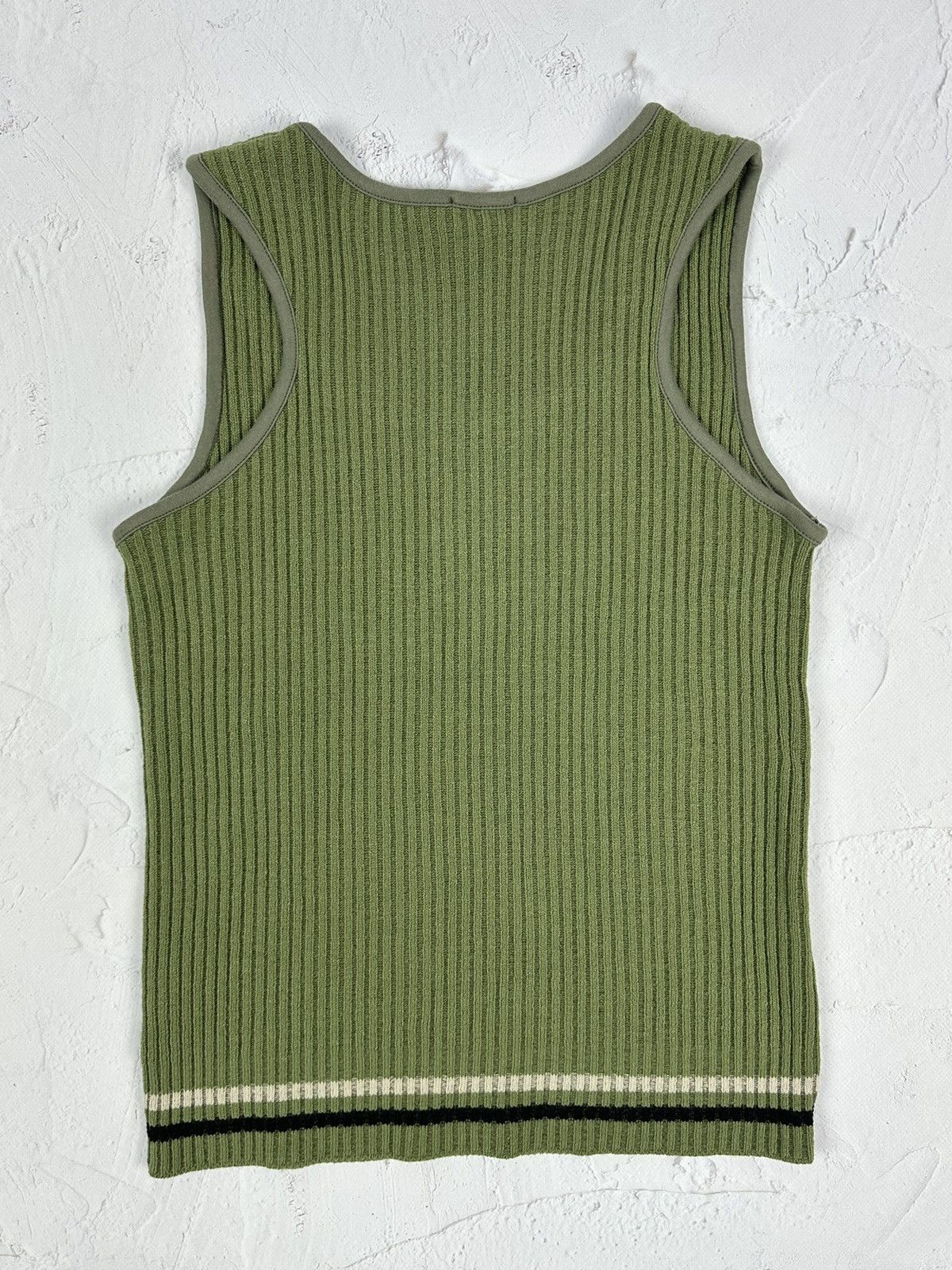 Japanese Brand × Vintage Vintage Ribbed Khaki Top Size M / US 6-8 / IT 42-44 - 4 Thumbnail