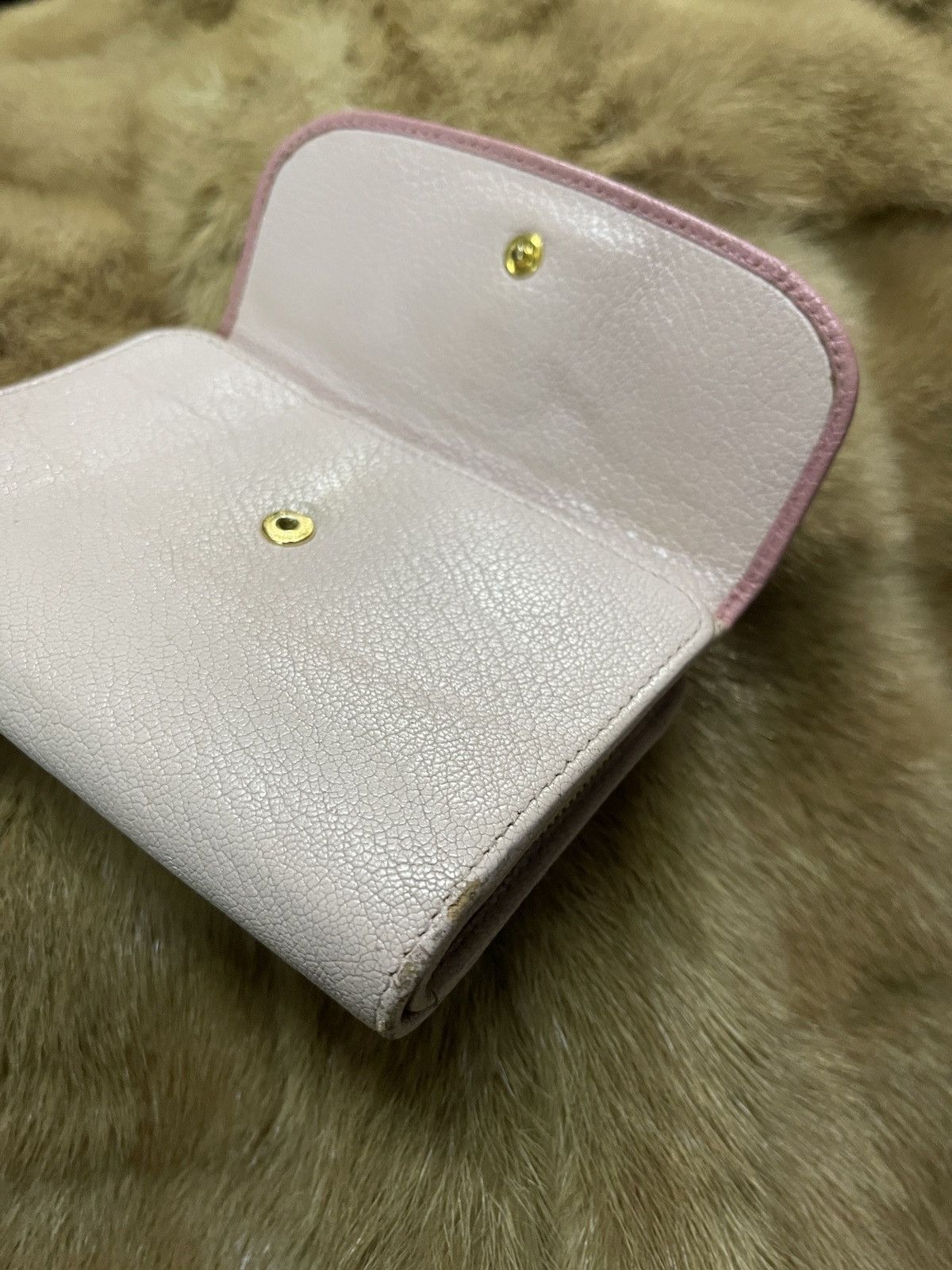 Miu Miu Miu Miu 198 Ribbon Tri-Fold Wallet Size ONE SIZE - 6 Thumbnail