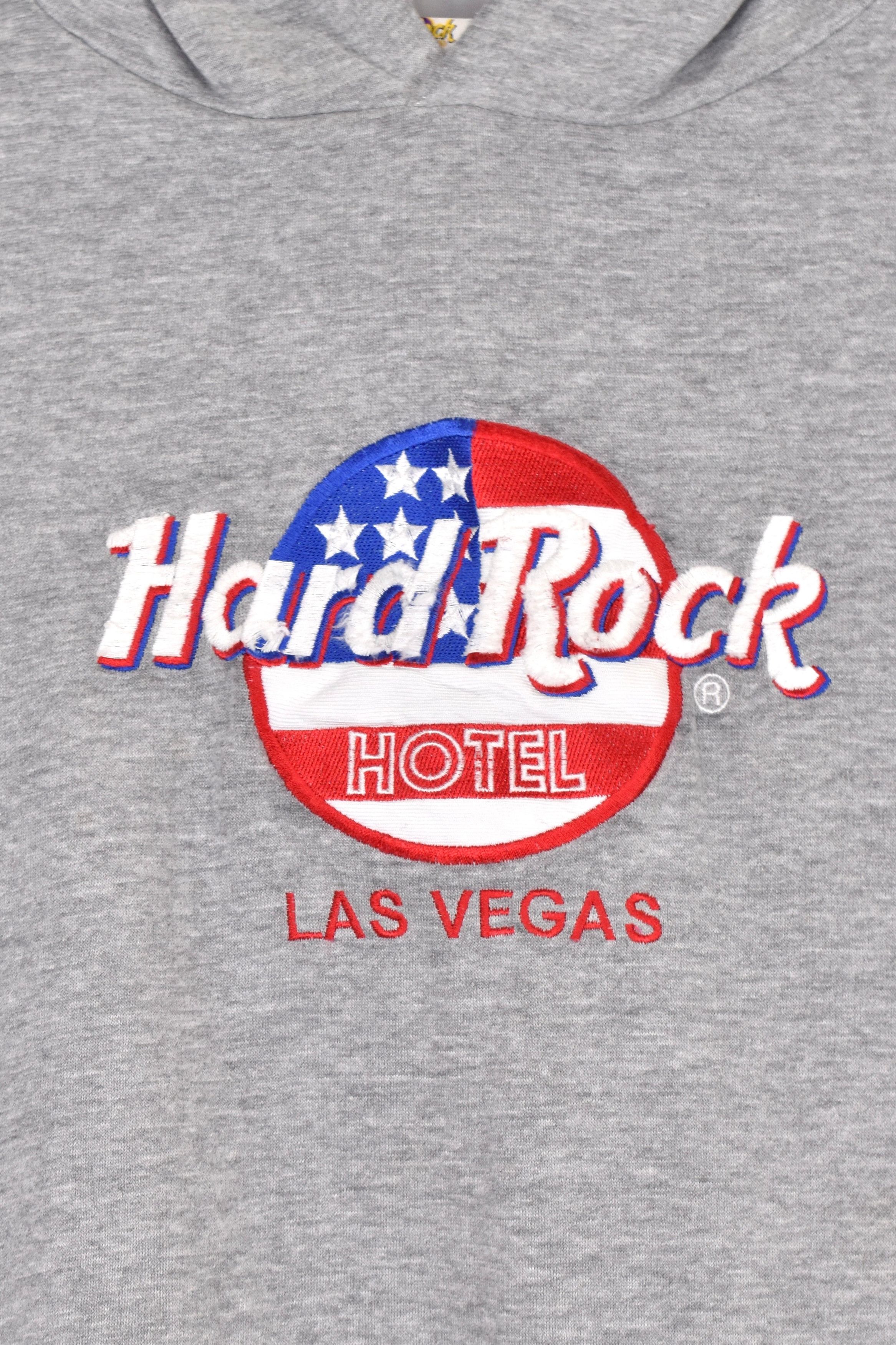 Hard Rock Cafe Vintage Hard Rock Cafe hoodie (XL), grey embroidered sweat Size US XL / EU 56 / 4 - 2 Thumbnail
