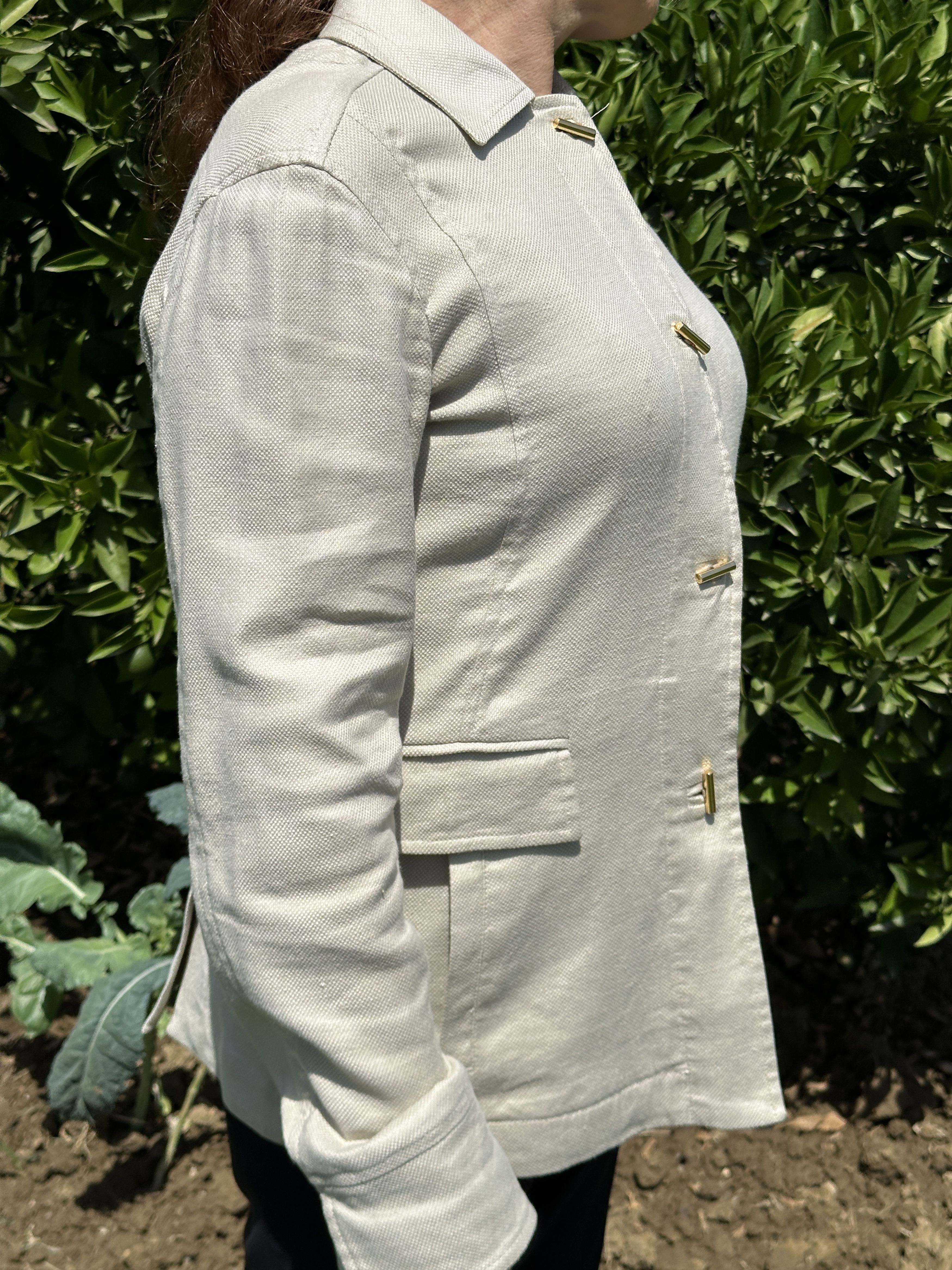 Loro Piana 1250$ Loro Piana Lino Flax Light Jacket Buttons Size 42 S M Size M / US 6-8 / IT 42-44 - 5 Thumbnail