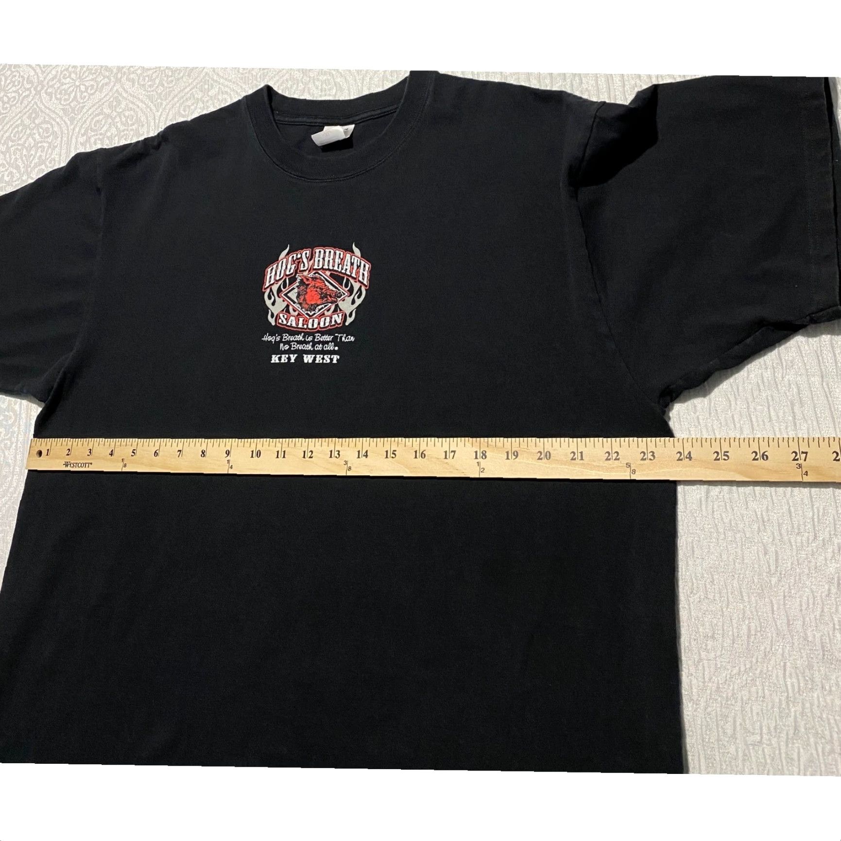 Anvil Hogs Breath Saloon Key West Biker Graphic T-Shirt Black XL Mens Pork Chopper Size US XL / EU 56 / 4 - 4 Thumbnail