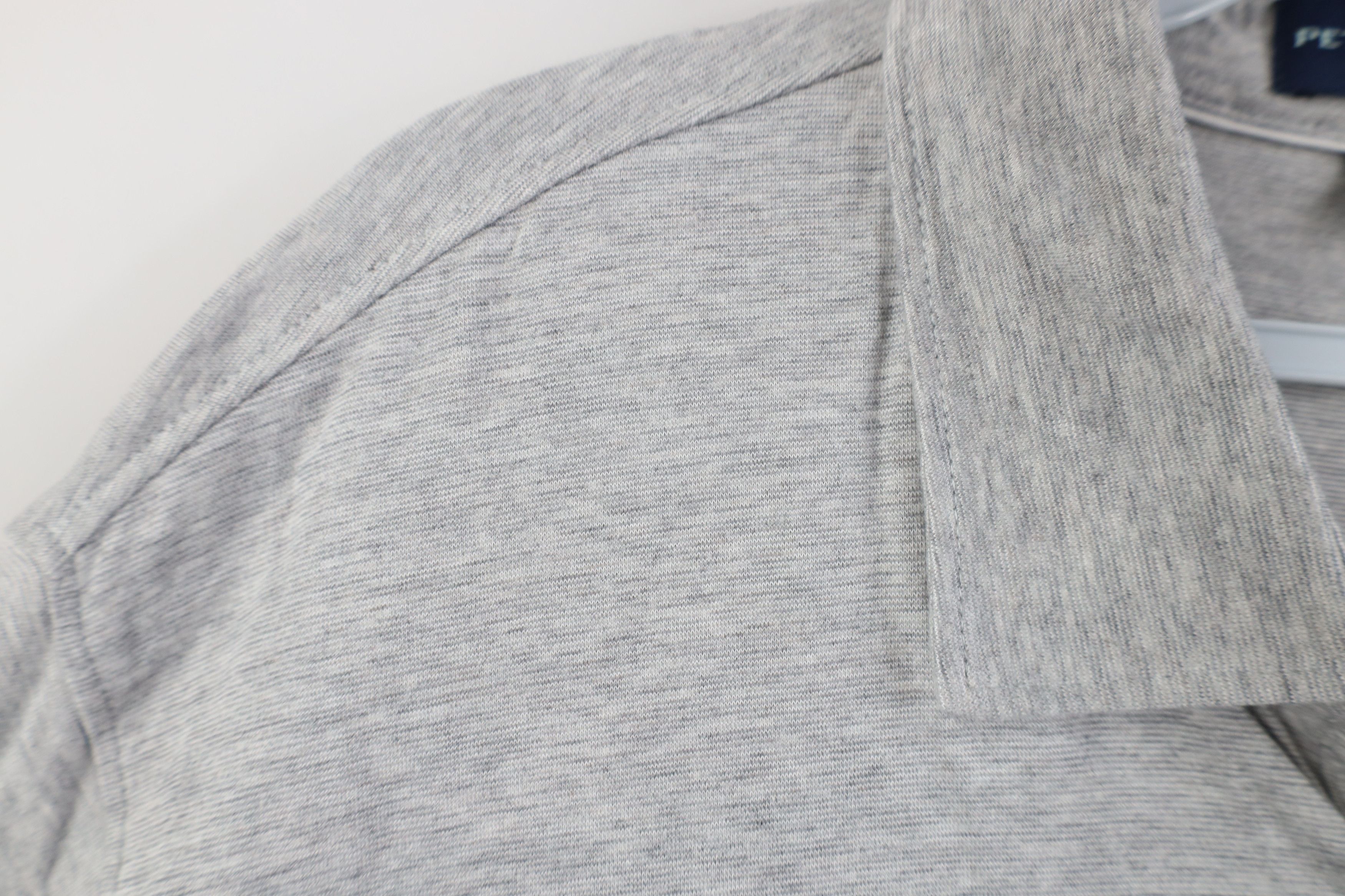Peter Millar Peter Millar Jersey Knit Short Sleeve Golf Polo Shirt Gray Size US XL / EU 56 / 4 - 6 Thumbnail