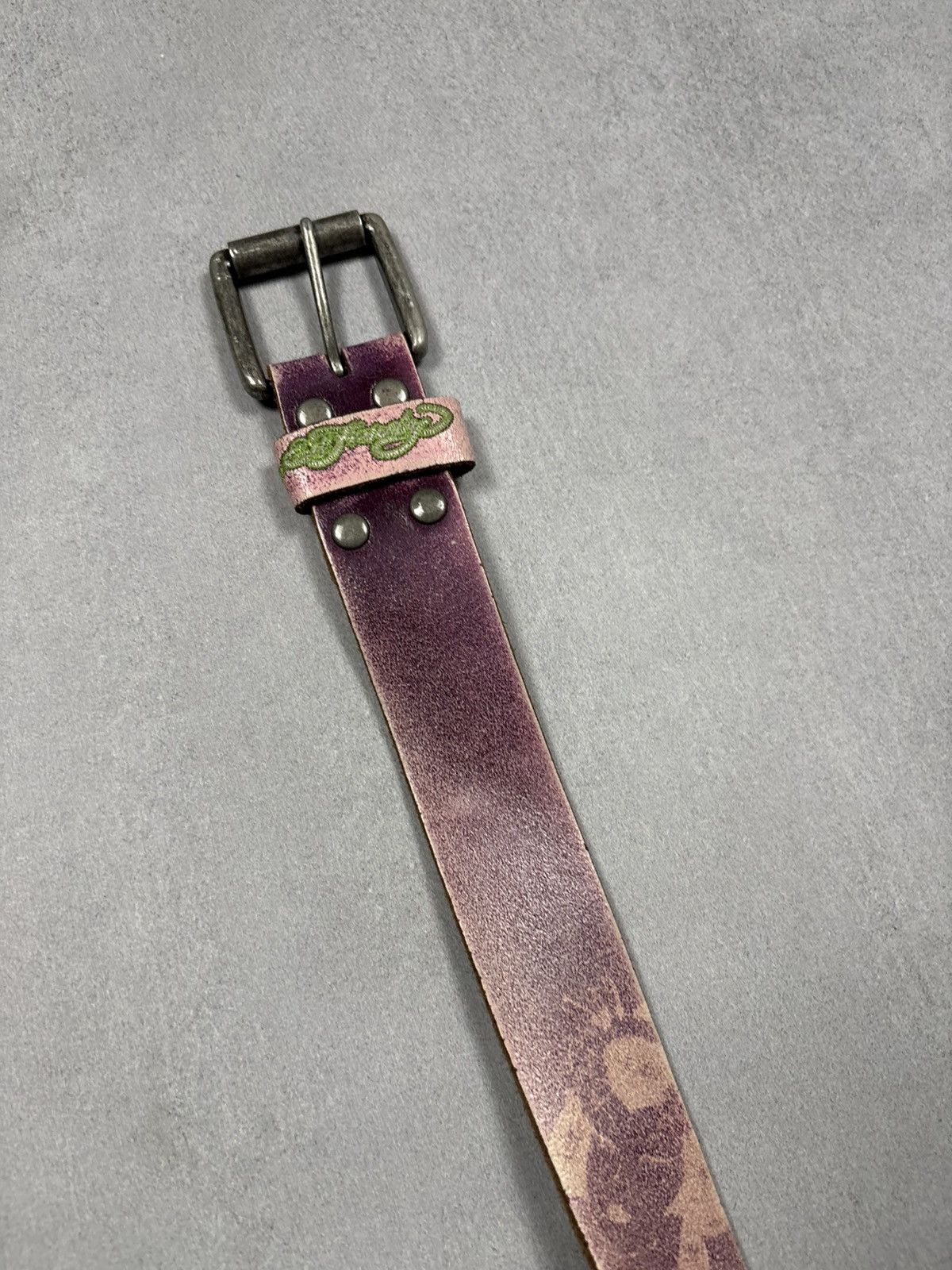 Ed Hardy Ed Hardy Leather Belt Koi Fish Japanese Vintage Y2K Tattoo Size ONE SIZE - 5 Thumbnail