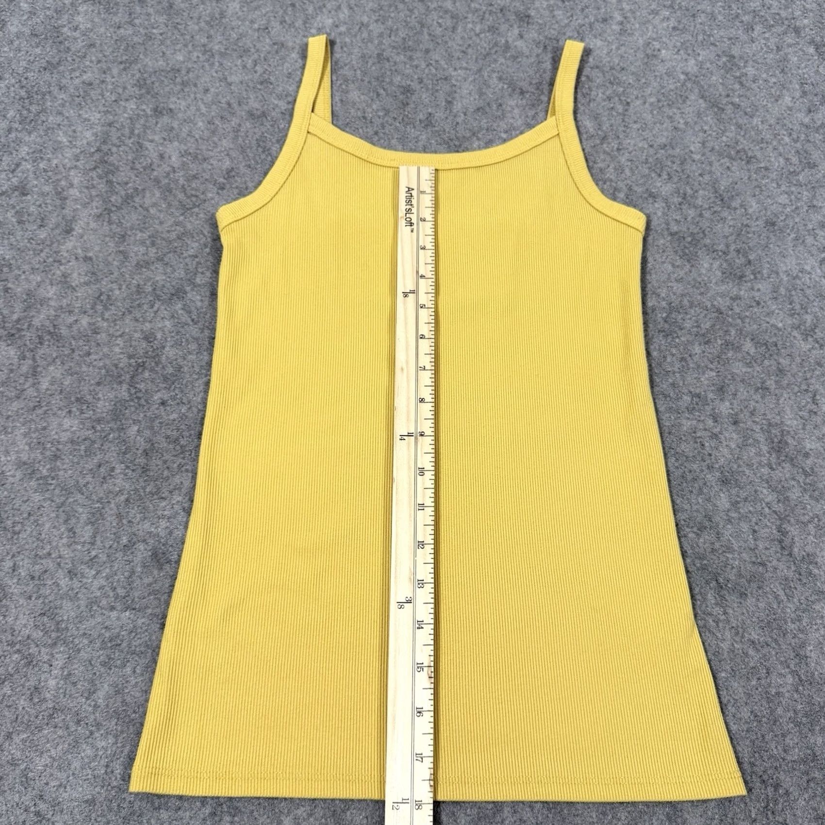 Vintage No Boundaries Yellow Ribbed Tank Top Women's Size Small (3-5) Sleeveless Size S / US 4 / IT 40 - 7 Thumbnail
