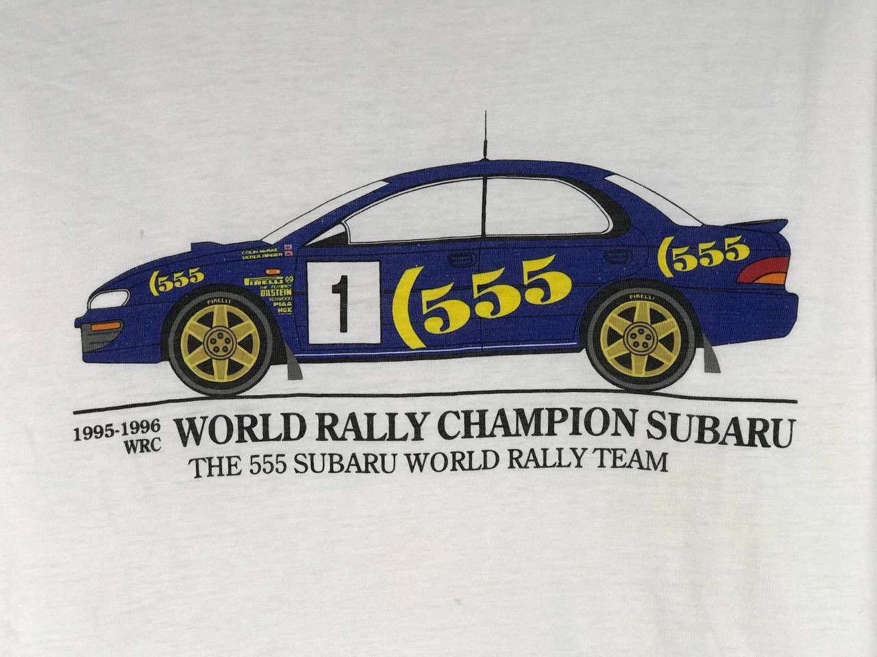 Vintage Vintage subaru impreza jdm car 555 worlds rally championship Size US L / EU 52-54 / 3 - 3 Thumbnail
