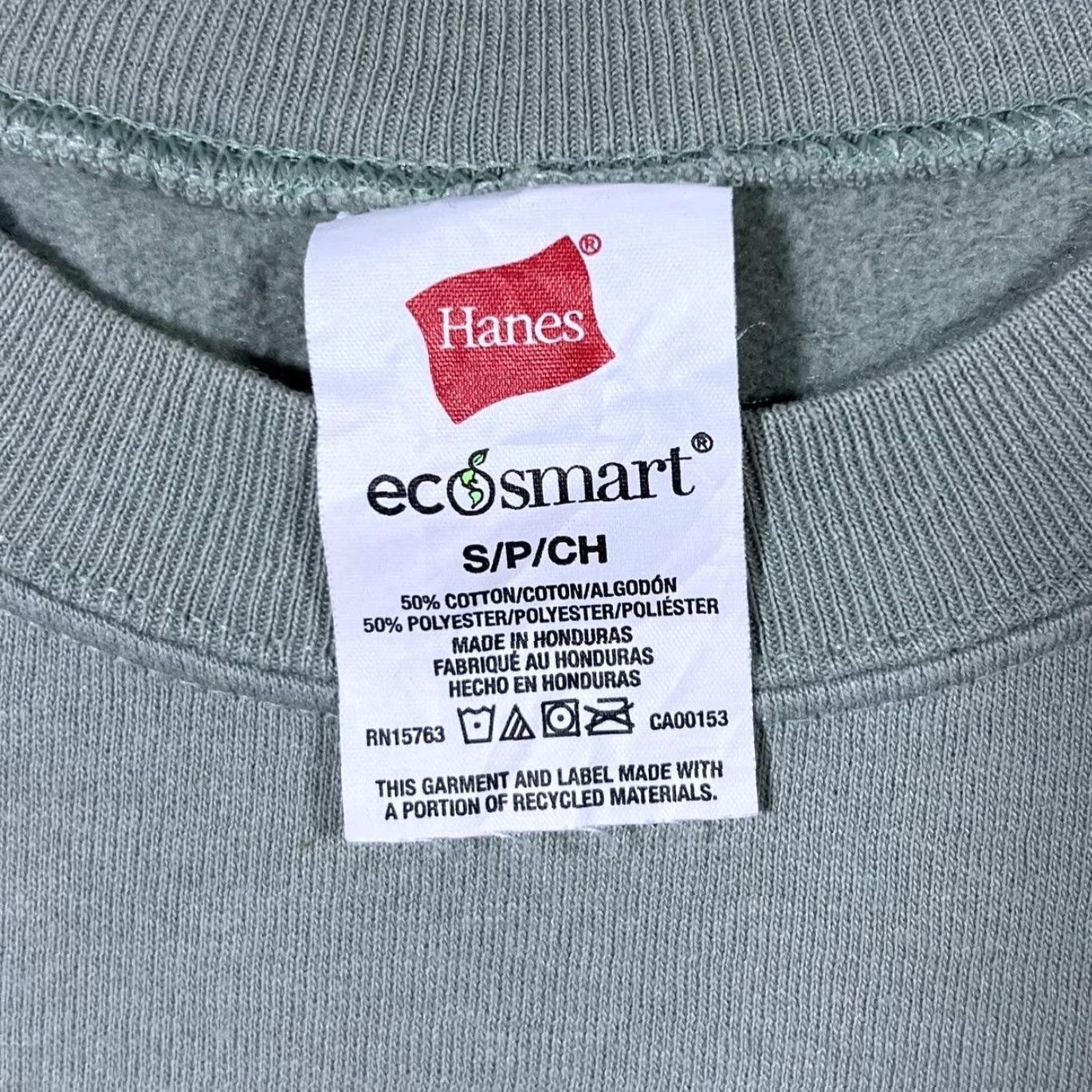 Hanes Hanes Eco Smart Classic Basic Sweatshirt Small Green Mens Pullover No Pattern Long Sleeve Reach 00s Vintage UI29 Size US S / EU 44-46 / 1 - 3 Thumbnail