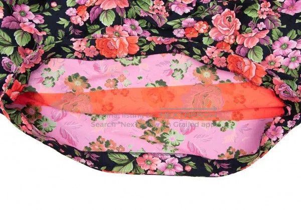 Comme des Garcons Comme des Garcons size XS Pink vintage floral design skirt Size 23" - 7 Thumbnail