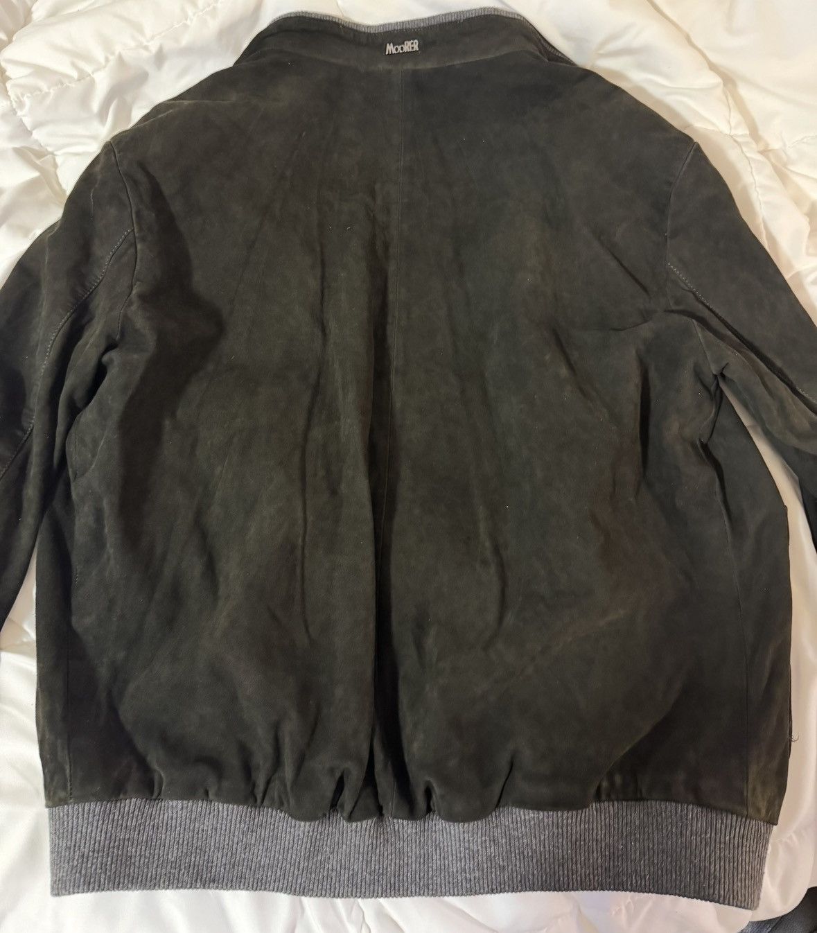 MooRER 100% Leather Bomber Jacket Size US M / EU 48-50 / 2 - 6 Thumbnail