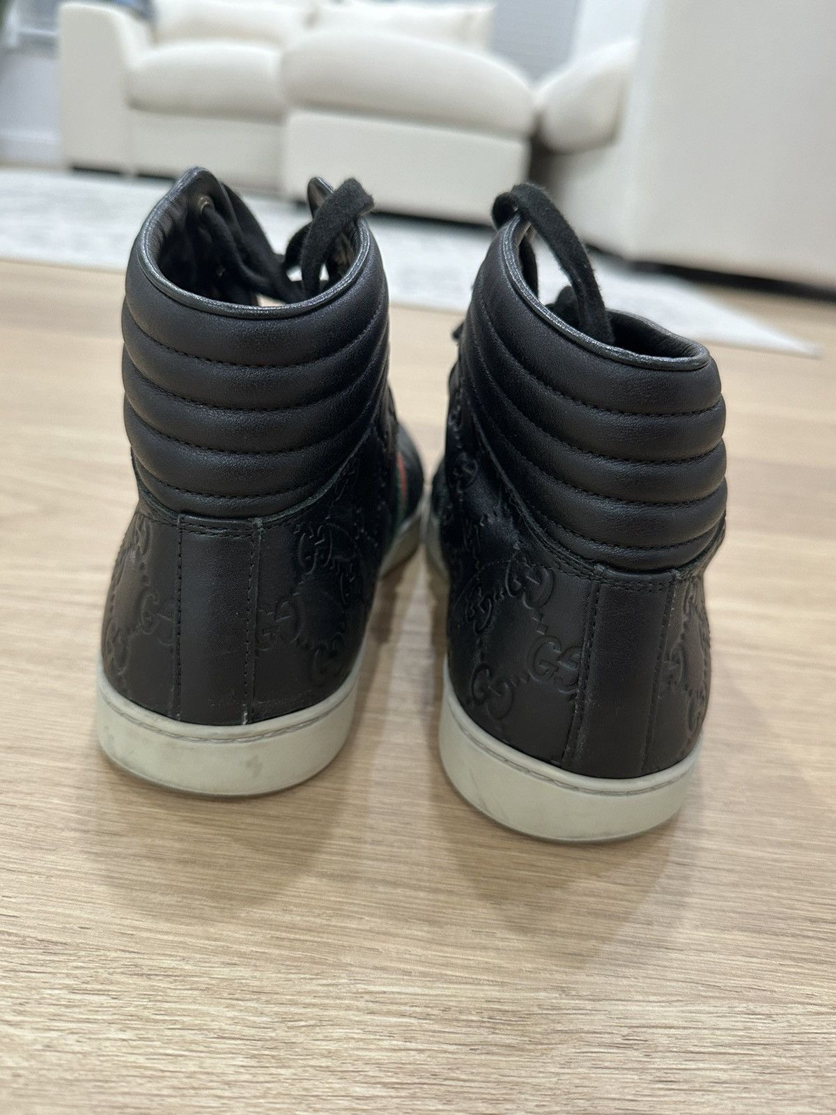 Gucci Gucci Web Accent Leather Sneakers Size US 9.5 / EU 42-43 - 9 Thumbnail