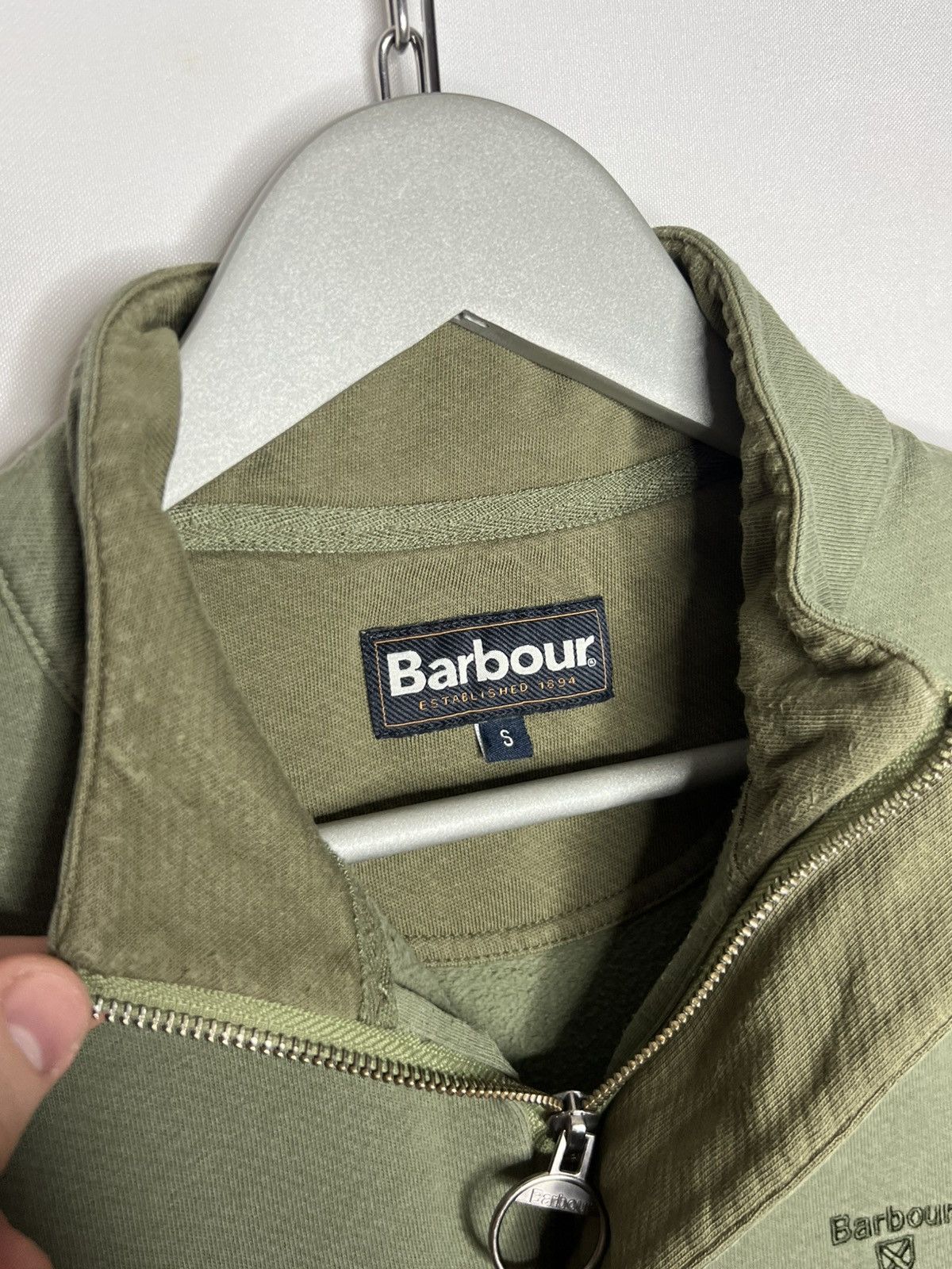 Barbour Barbour 1/3 Zip Pullover Sweatshirt Jumper Vintage Size US S / EU 44-46 / 1 - 8 Thumbnail
