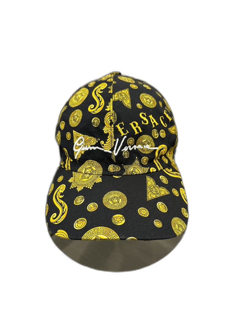 Versace Versace Black Gold Medusa Baseball Hat Size ONE SIZE - 1 Thumbnail