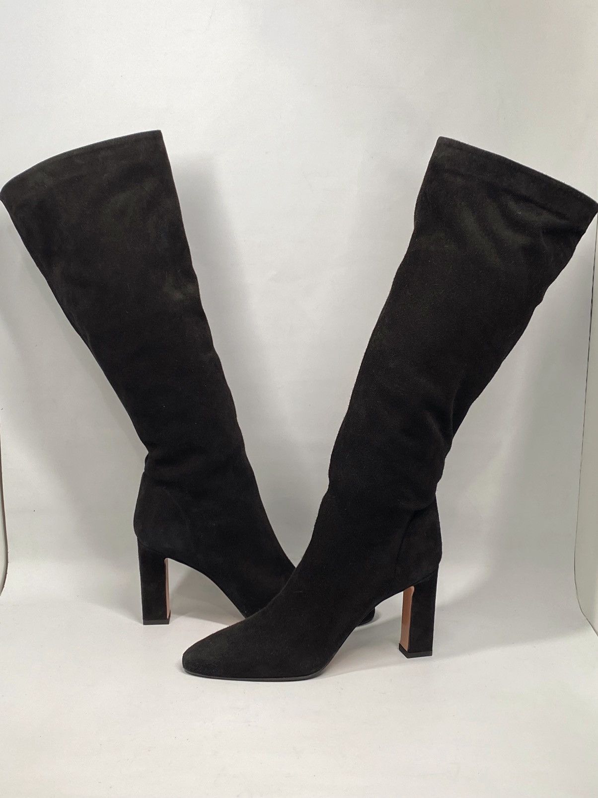 Aquazzura Aquazzura Manzoni Black Suede Leather Boots size 38 Size US 8 / IT 38 - 7 Thumbnail