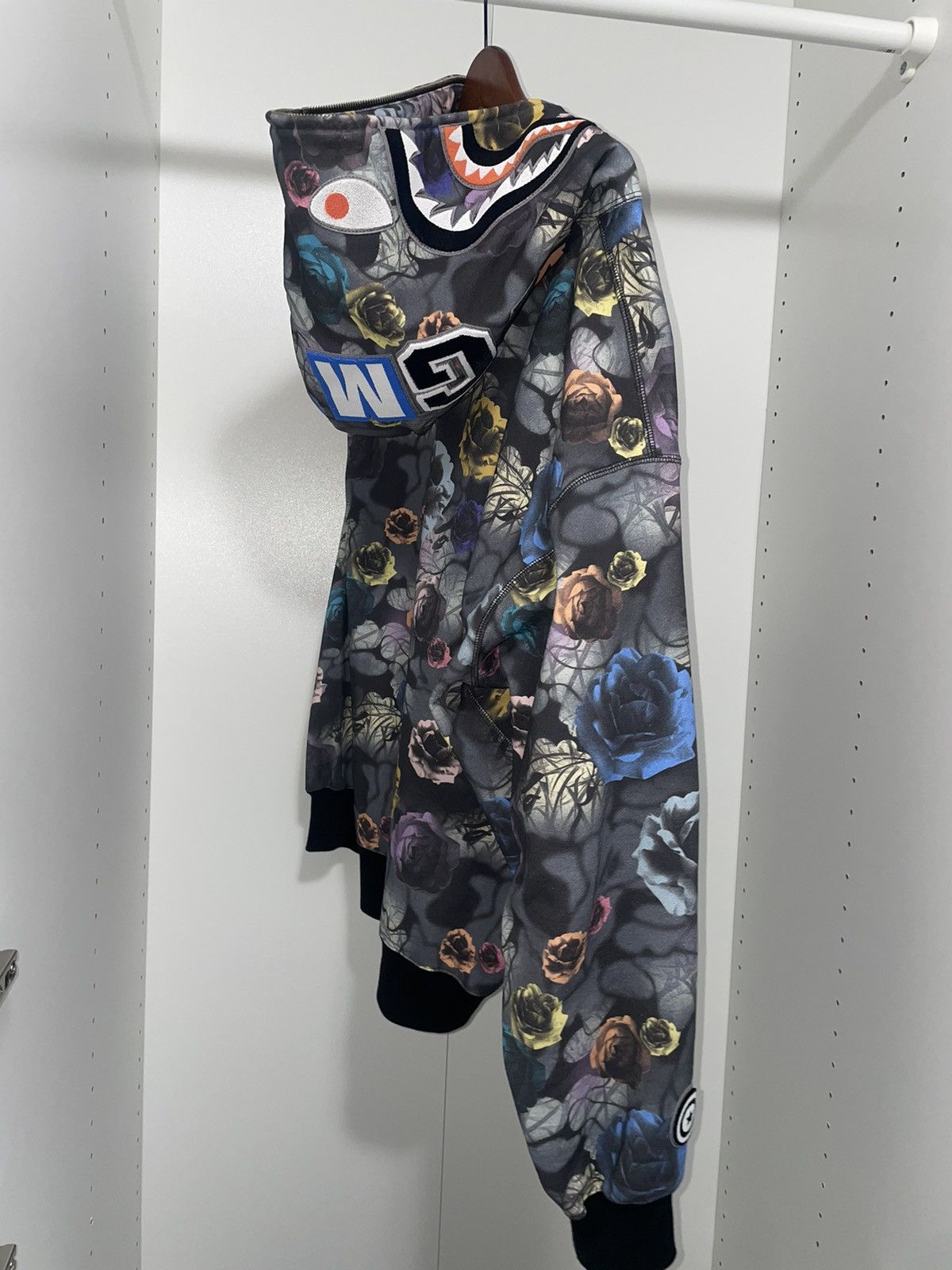 Bape Floral Camo Shark Relaxed Full Zip Hoodie Size US M / EU 48-50 / 2 - 3 Thumbnail