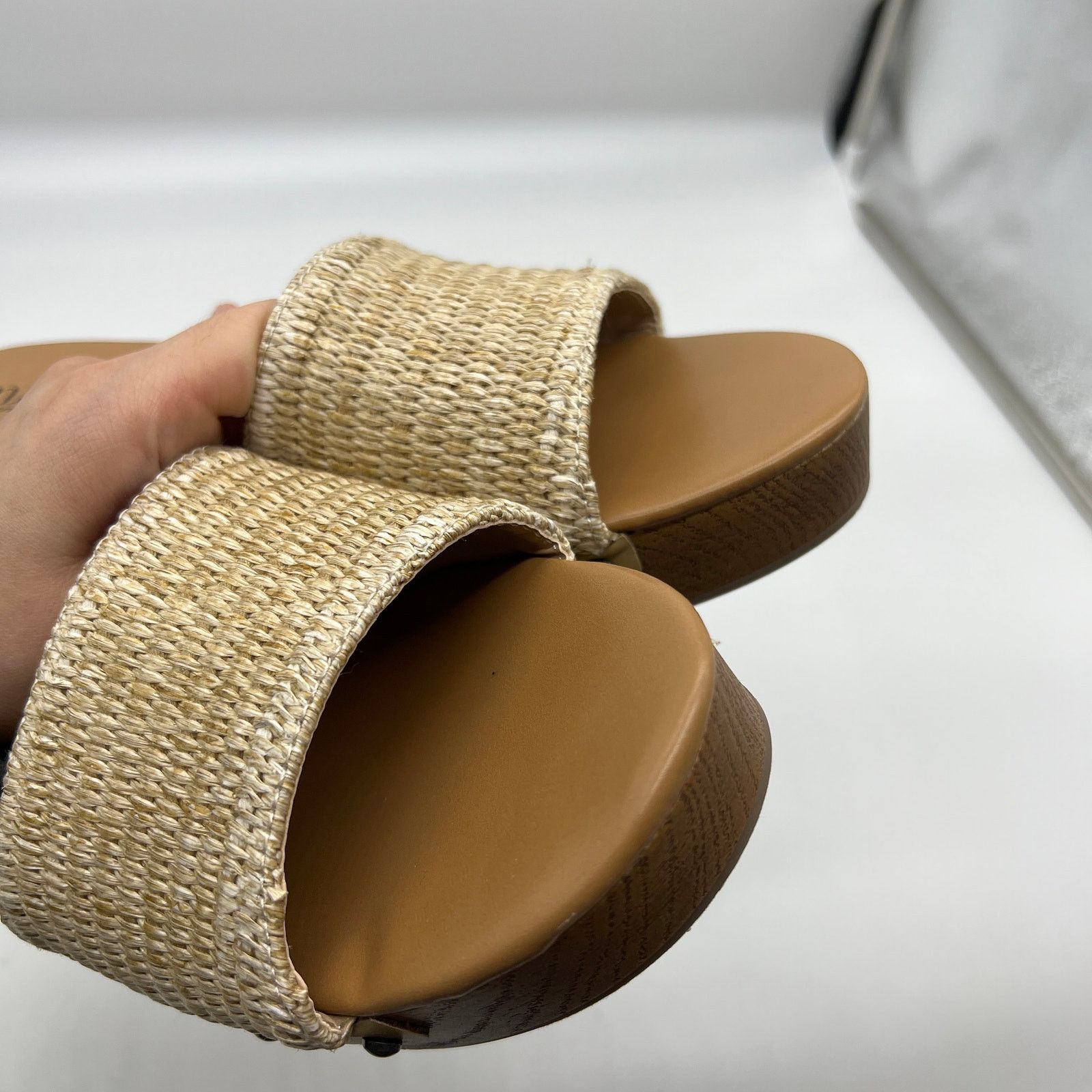 Other a.n.a Womens Robinson Heeled Sandals Natural Brown Size US 10 / IT 40 - 7 Thumbnail