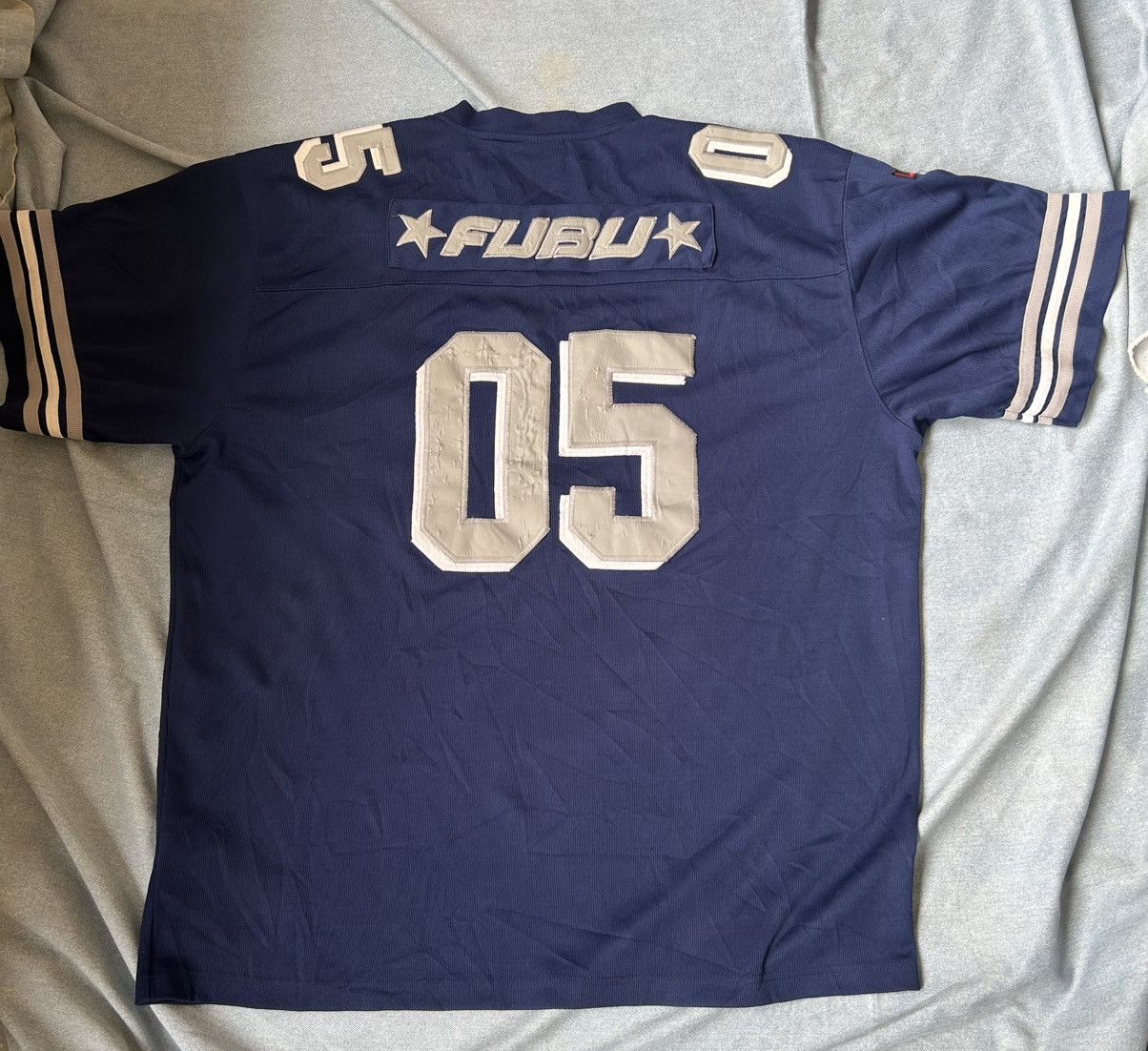 Fubu Vintage FUBU Sport 05 Football Jersey Blue Size XXL Size US XXL / EU 58 / 5 - 2 Thumbnail