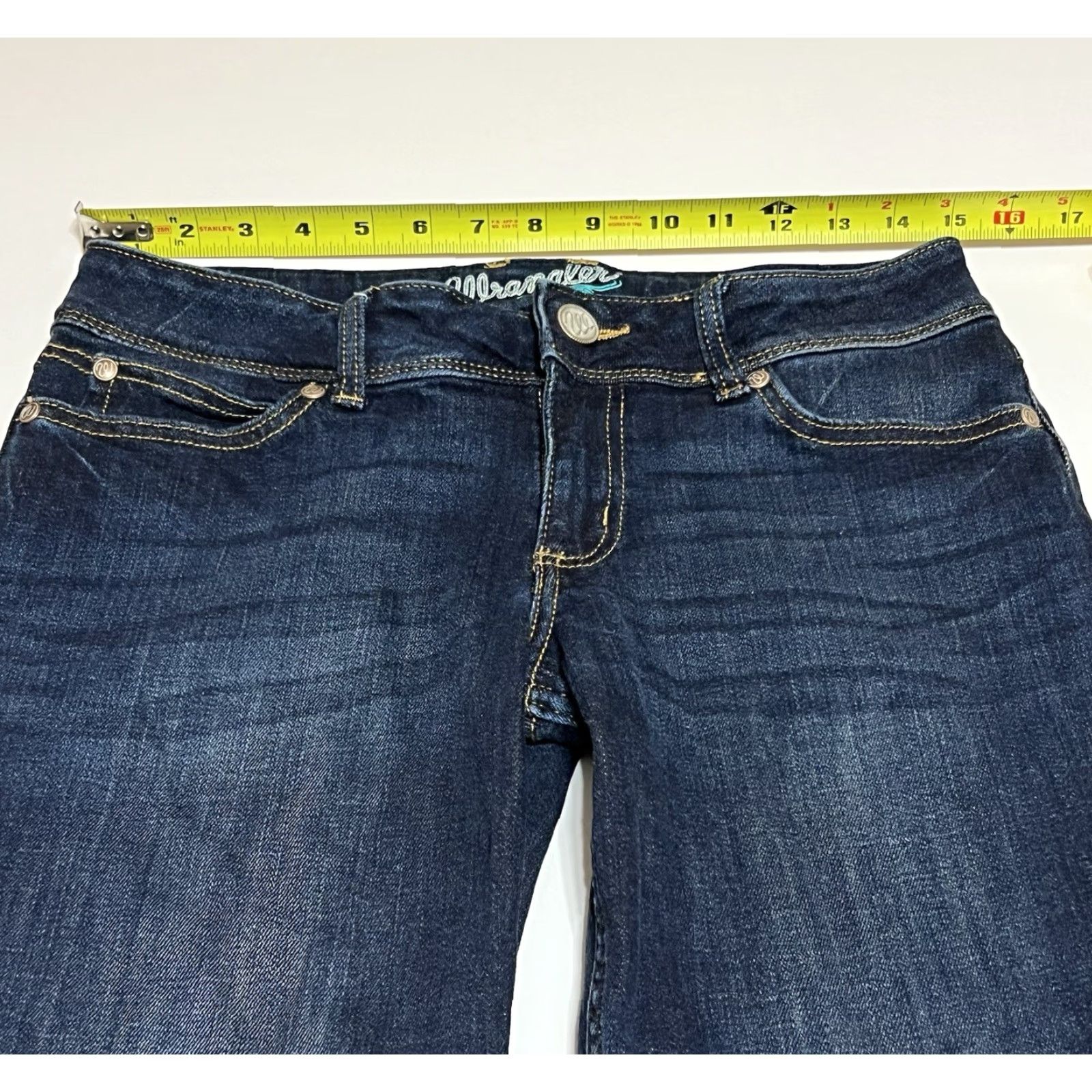 Wrangler Wrangler Retro Jeans Women Bootcut Denim 30 in Blue Sadie 7/8x34 Regular Size 28" / US 6 / IT 42 - 3 Thumbnail