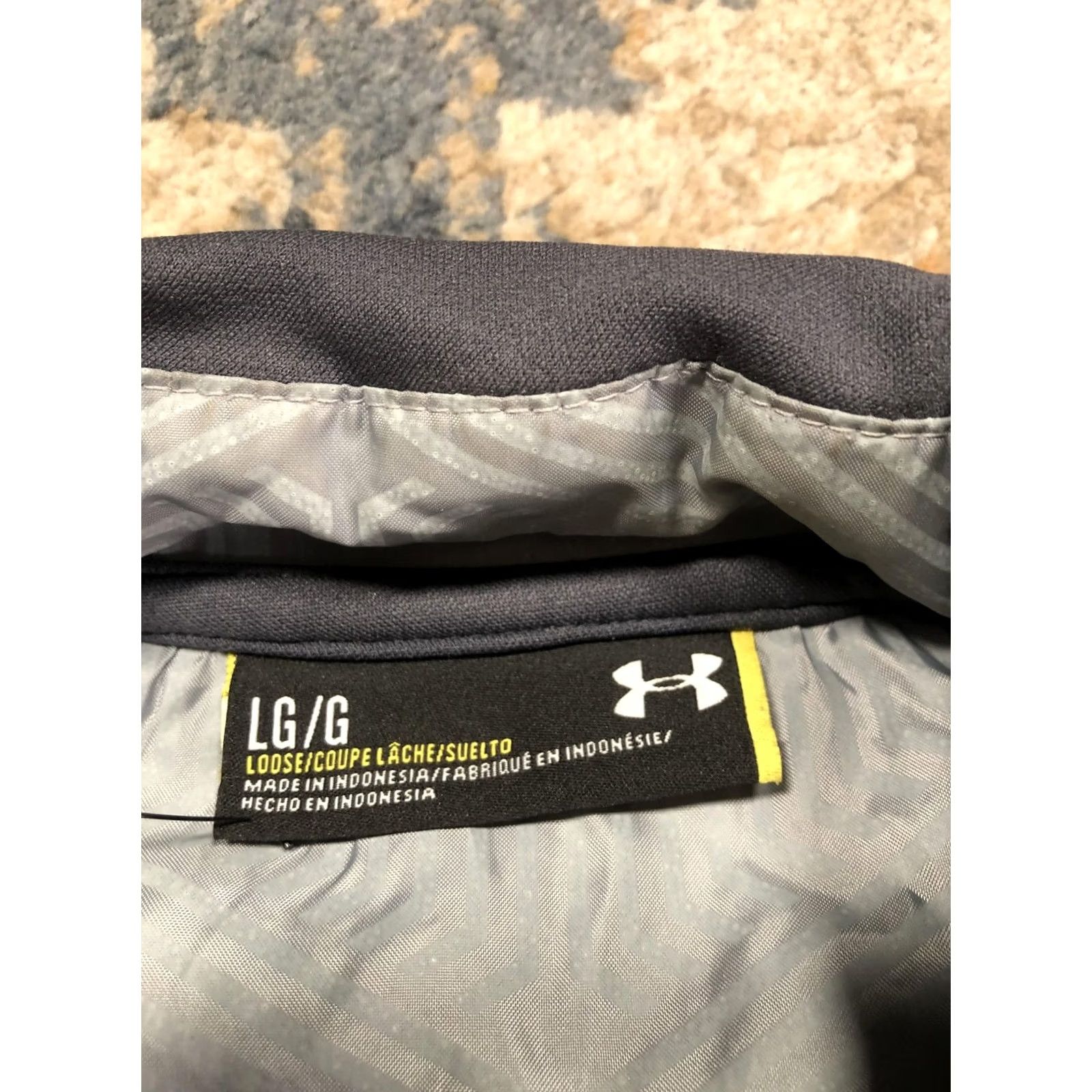 Under Armour Under Armour Vest Mens Large Blue UA Storm Quilted Insulated Full Zip Pockets Size US L / EU 52-54 / 3 - 7 Thumbnail