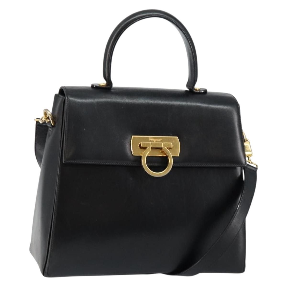 Salvatore Ferragamo Salvatore Ferragamo Gancini Convertible Top Handle Leather Size ONE SIZE - 1 Thumbnail